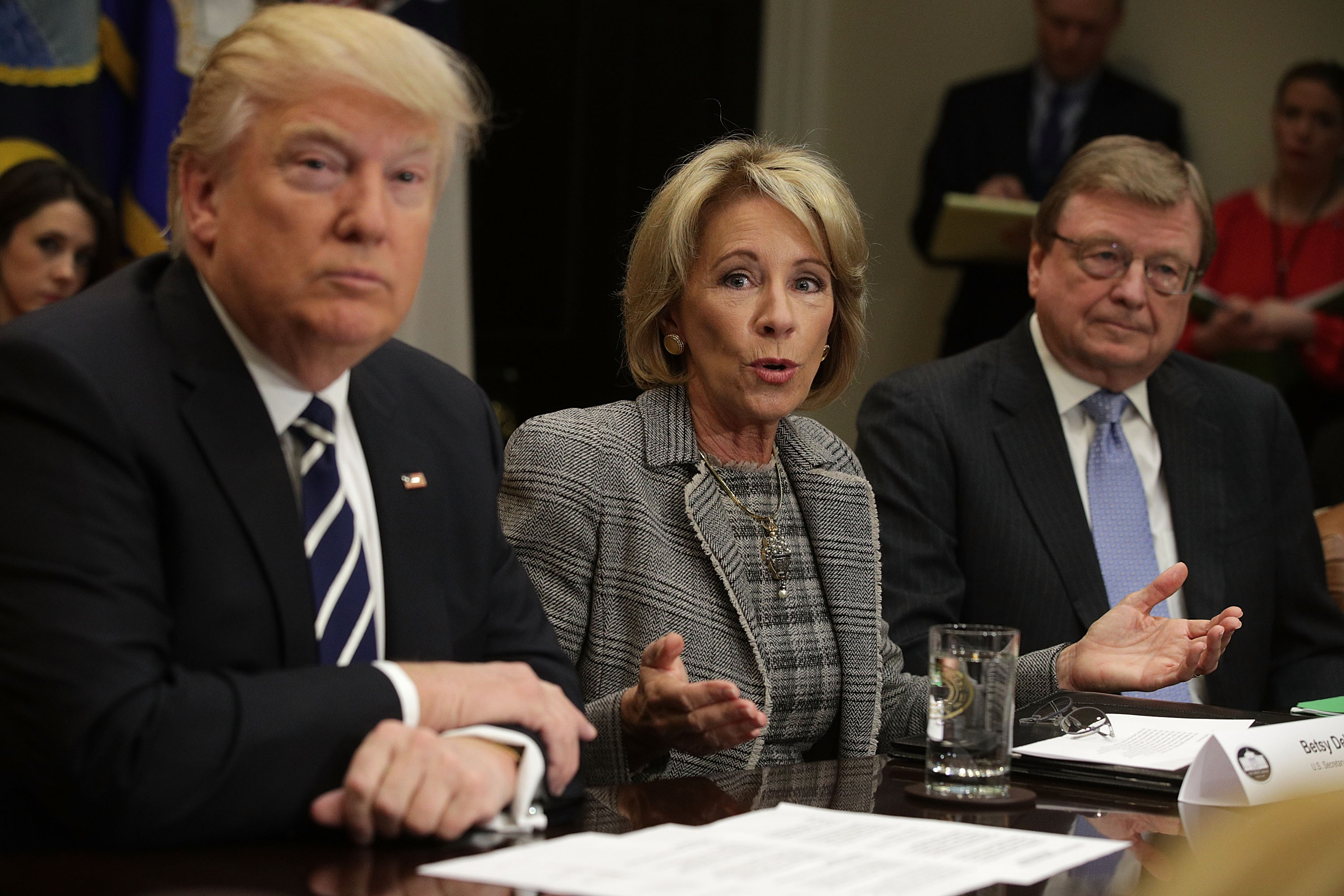 Donald Trump Attends Parent-Teacher Conference Listening Session