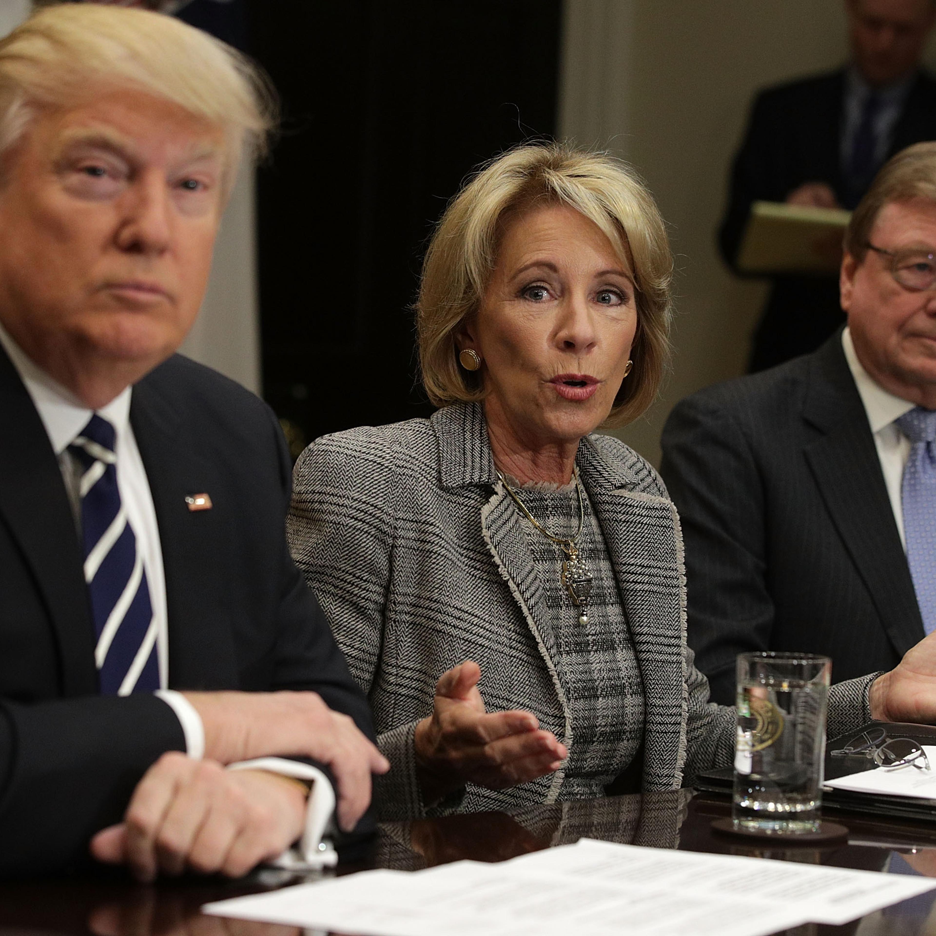 Donald Trump Attends Parent-Teacher Conference Listening Session