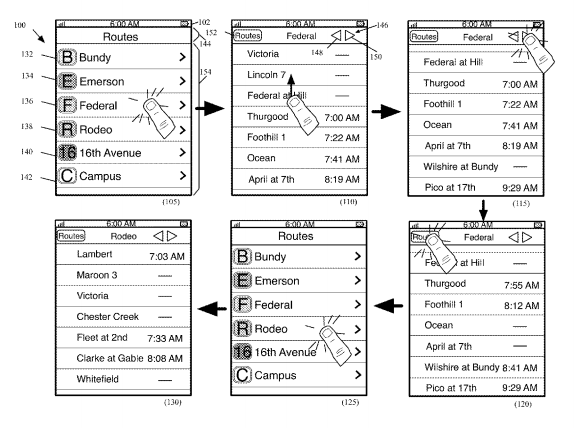 Apple Maps Public Transit Patent