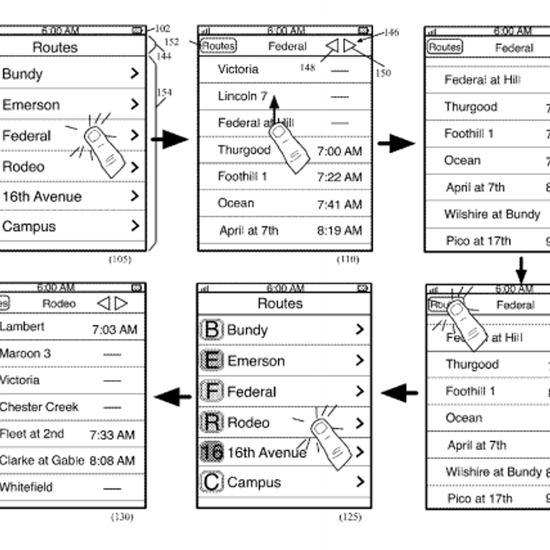 Apple Maps Public Transit Patent