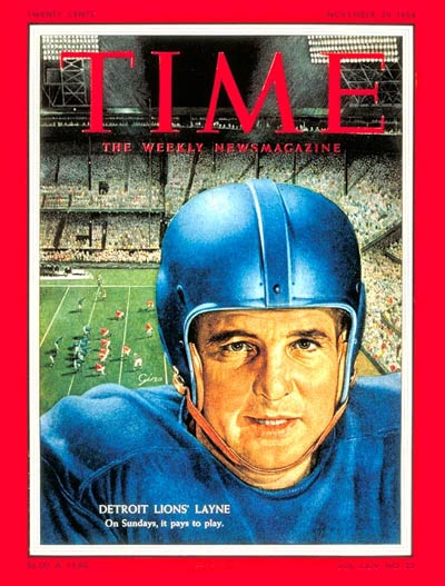 Nov. 29, 1954: Bobby Layne, Detroit Lions