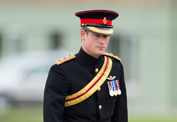 Prince Harry Presents No 26 Squadron RAF Regiment With A New Standard