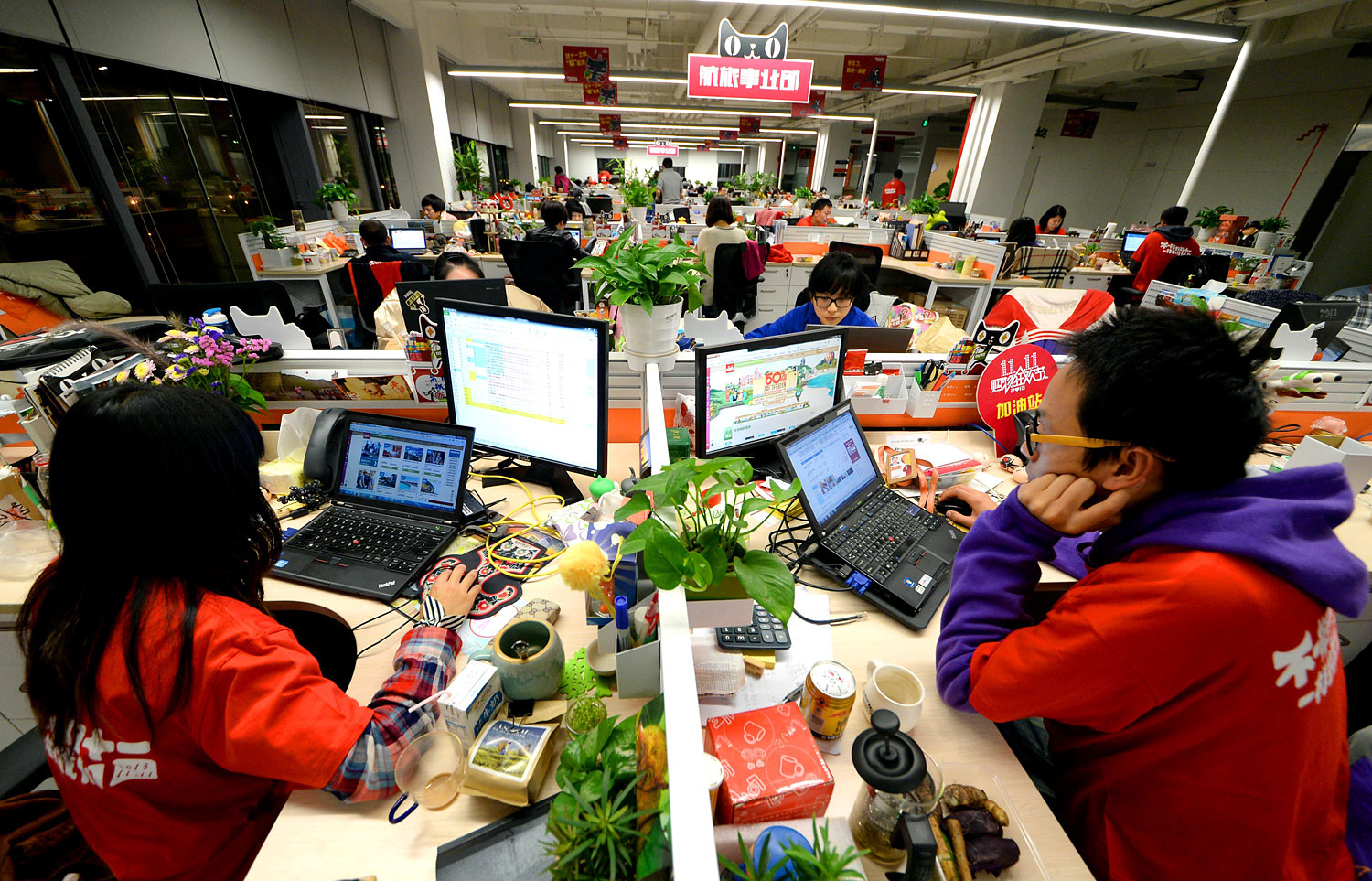 Online Shopping Spree On China's Single's Day