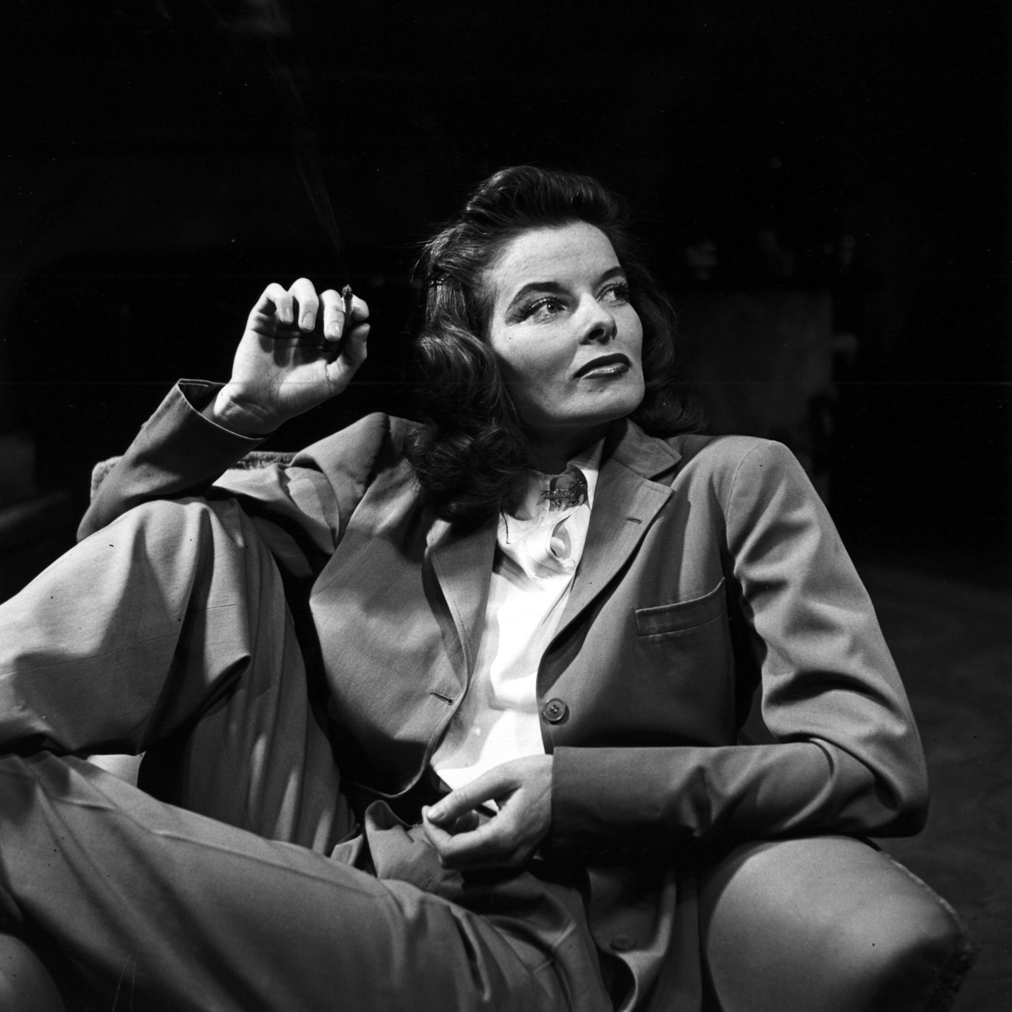 Katherine Hepburn as Tracy Lord in Philadelphia Story, 1938.