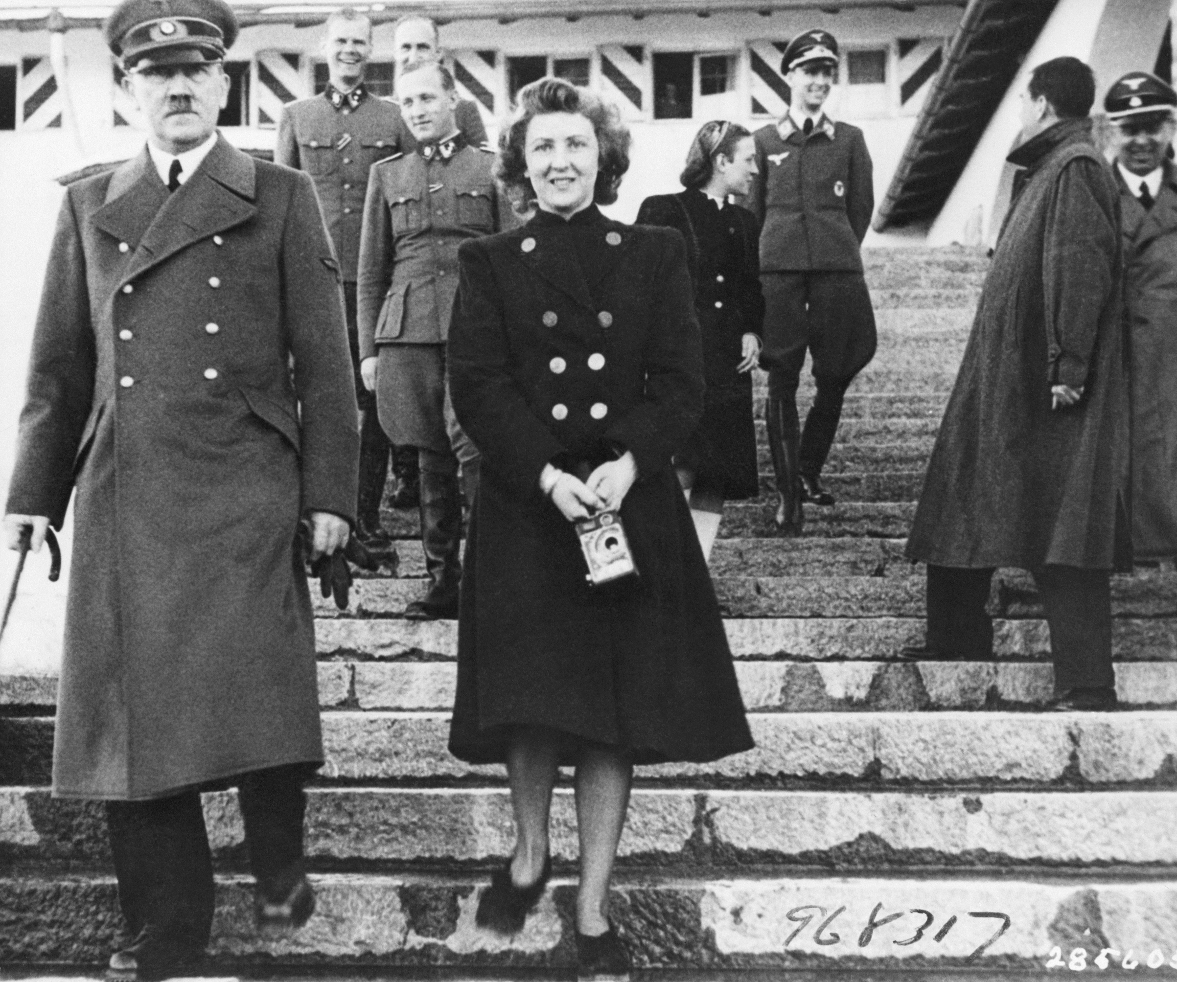 Adolf Hitler with Eva Braun