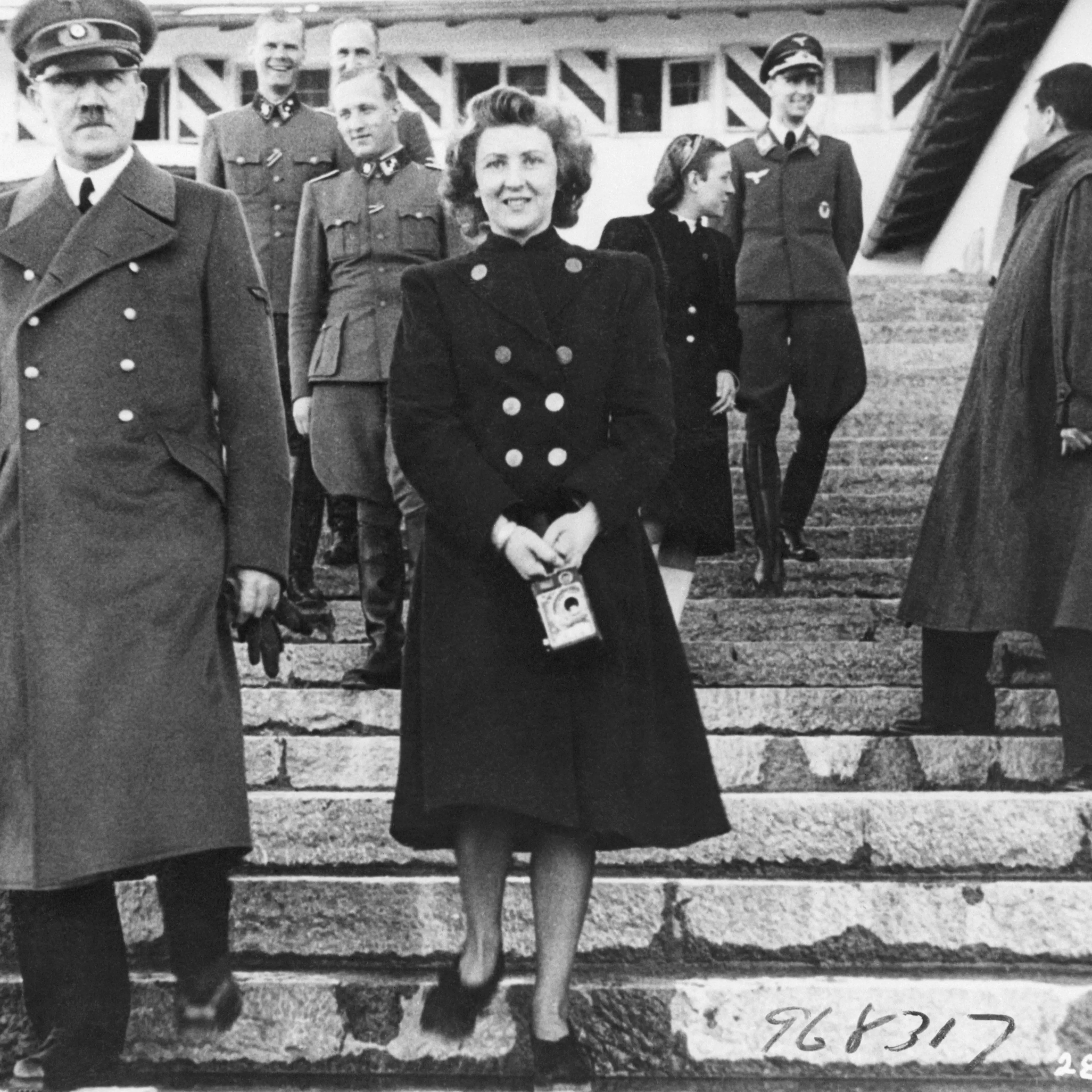 Adolf Hitler with Eva Braun
