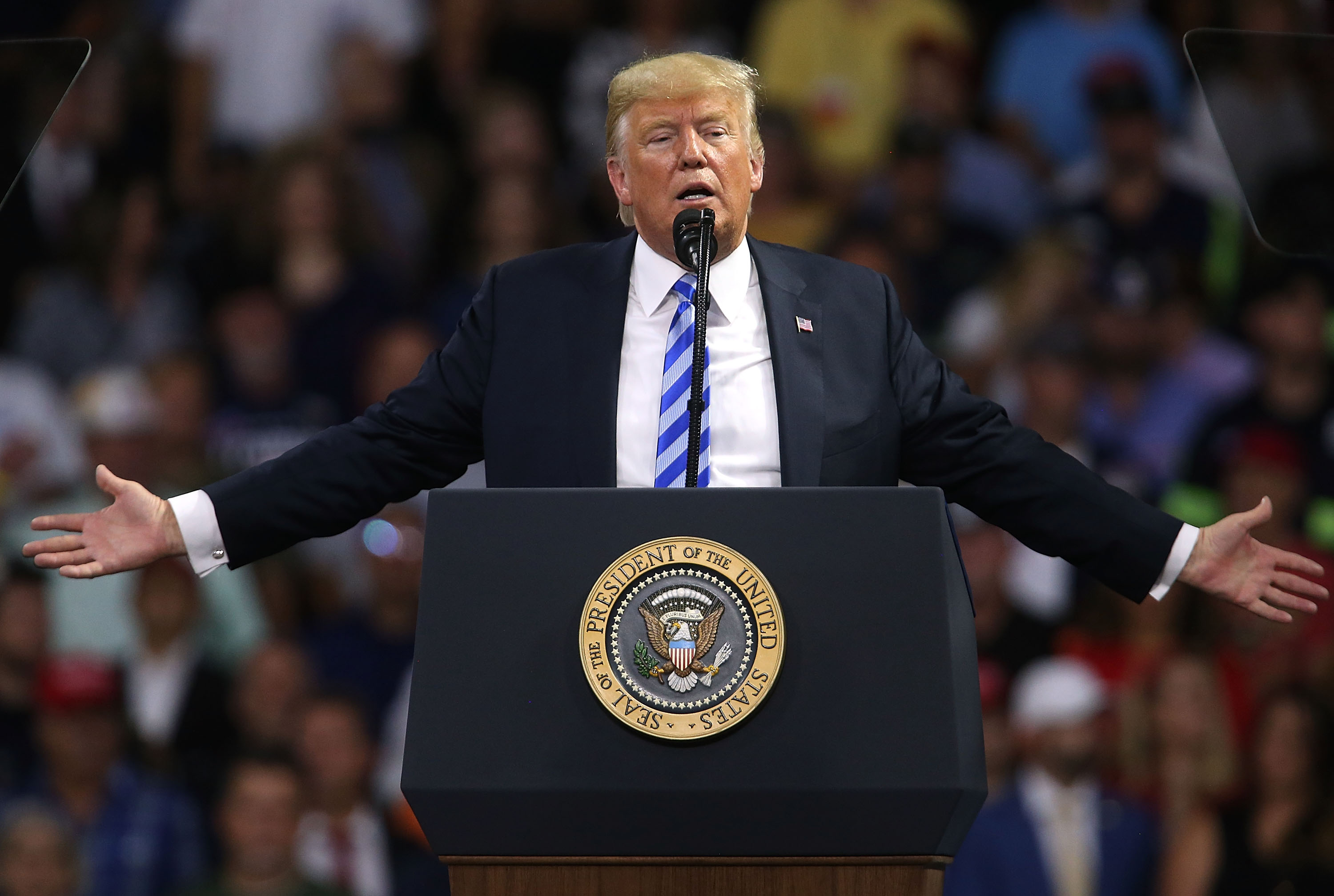 Donald Trump at a rally