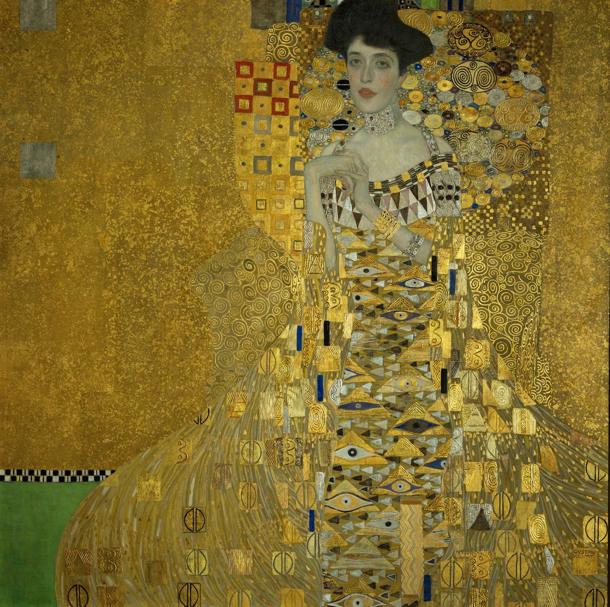 Portrait Adele Bloch-Bauer I. D150. 138:138 cm. Oil on canvas. 1907