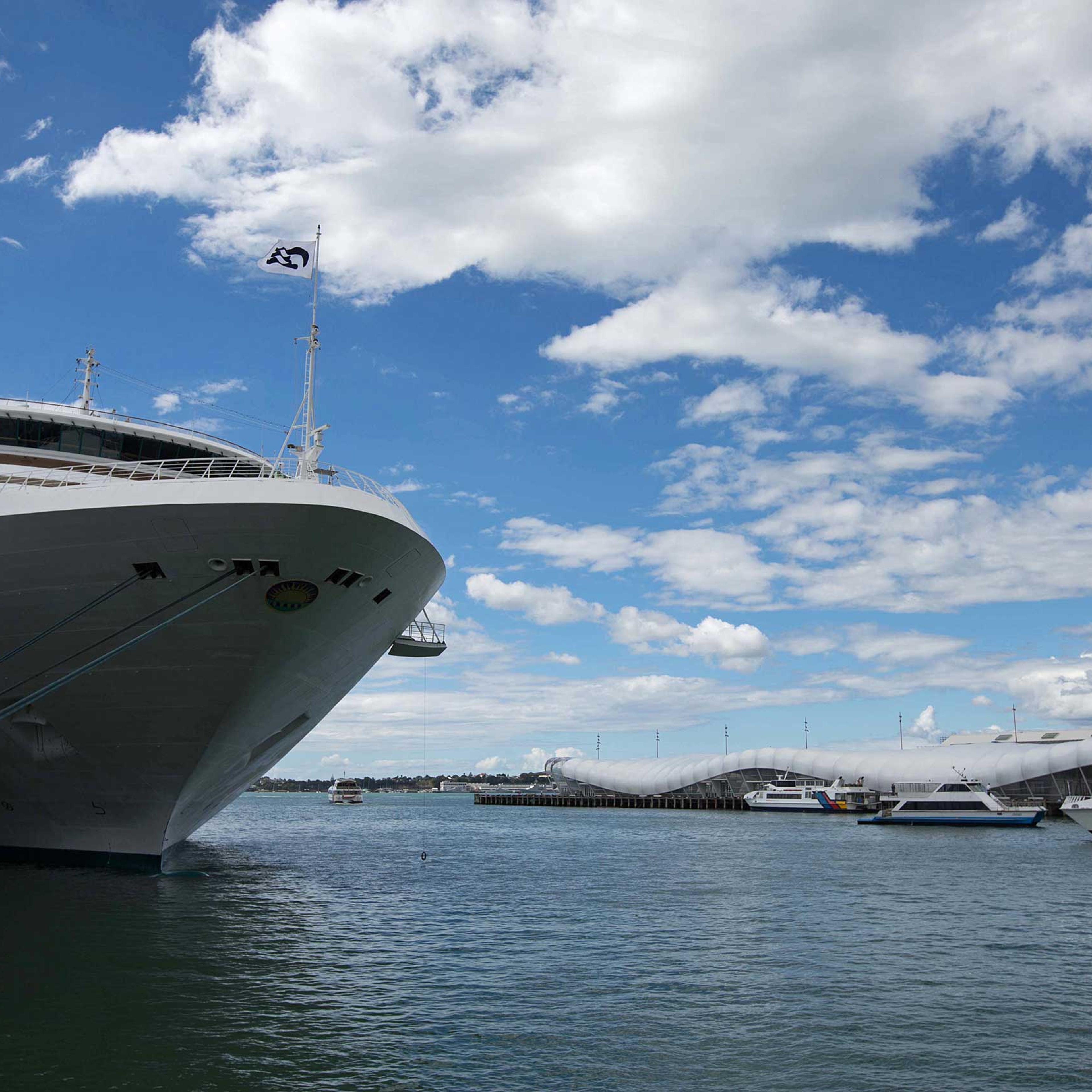 The passenger liner Dawn Princess, operated by Carnival Corp.'s Princess Cruises, sits docked at the Overseas Passenger Terminal at Princes Wharf in Auckland, New Zealand, on March 20, 2013.