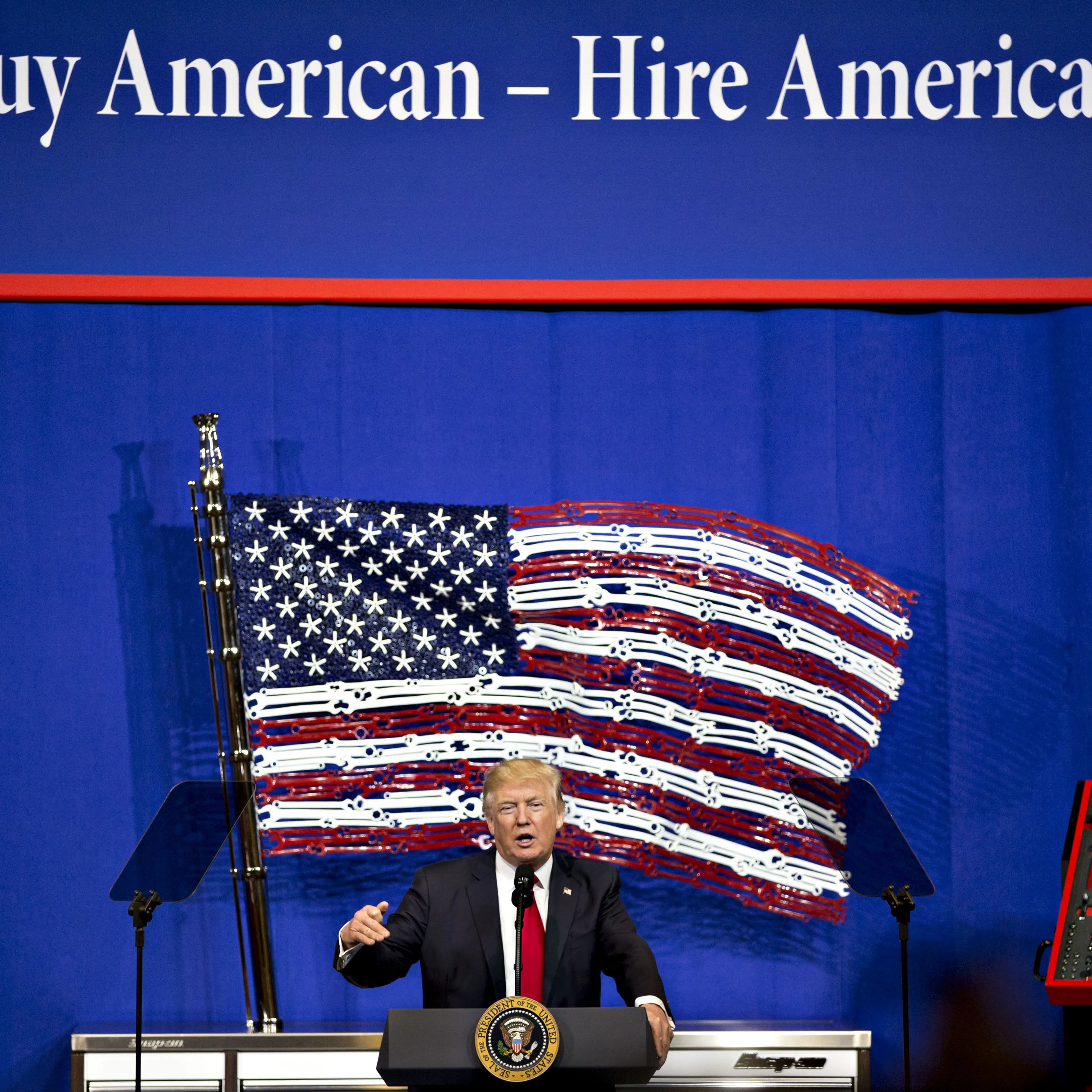 President Trump Delivers Remarks At Snap-On Tools Headquarters