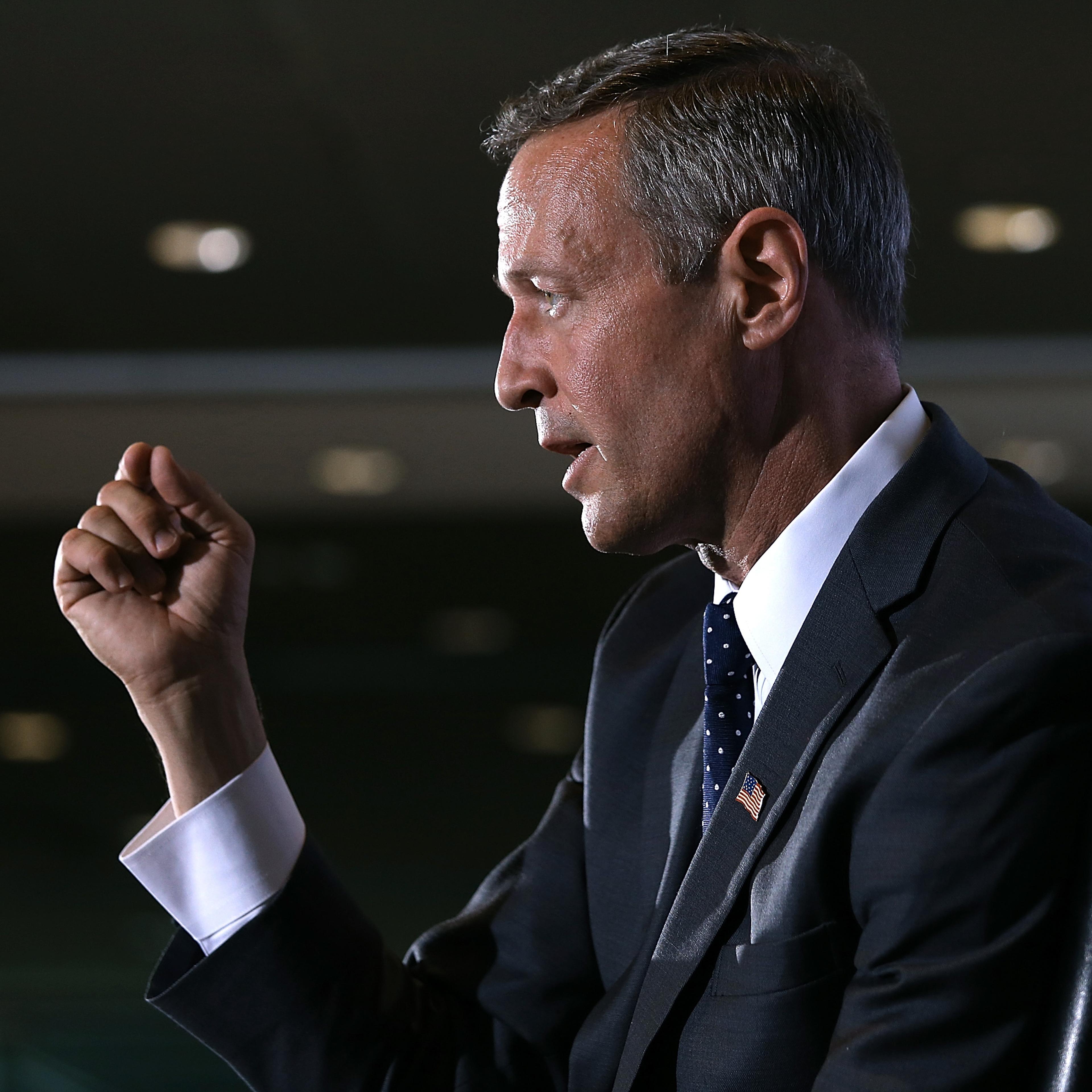 U.S. Democratic presidential candidate and former Maryland Gov. Martin O'Malley speaks at the U.S. Hispanic Chamber of Commerce in Washington, DC. on June 3, 2015.