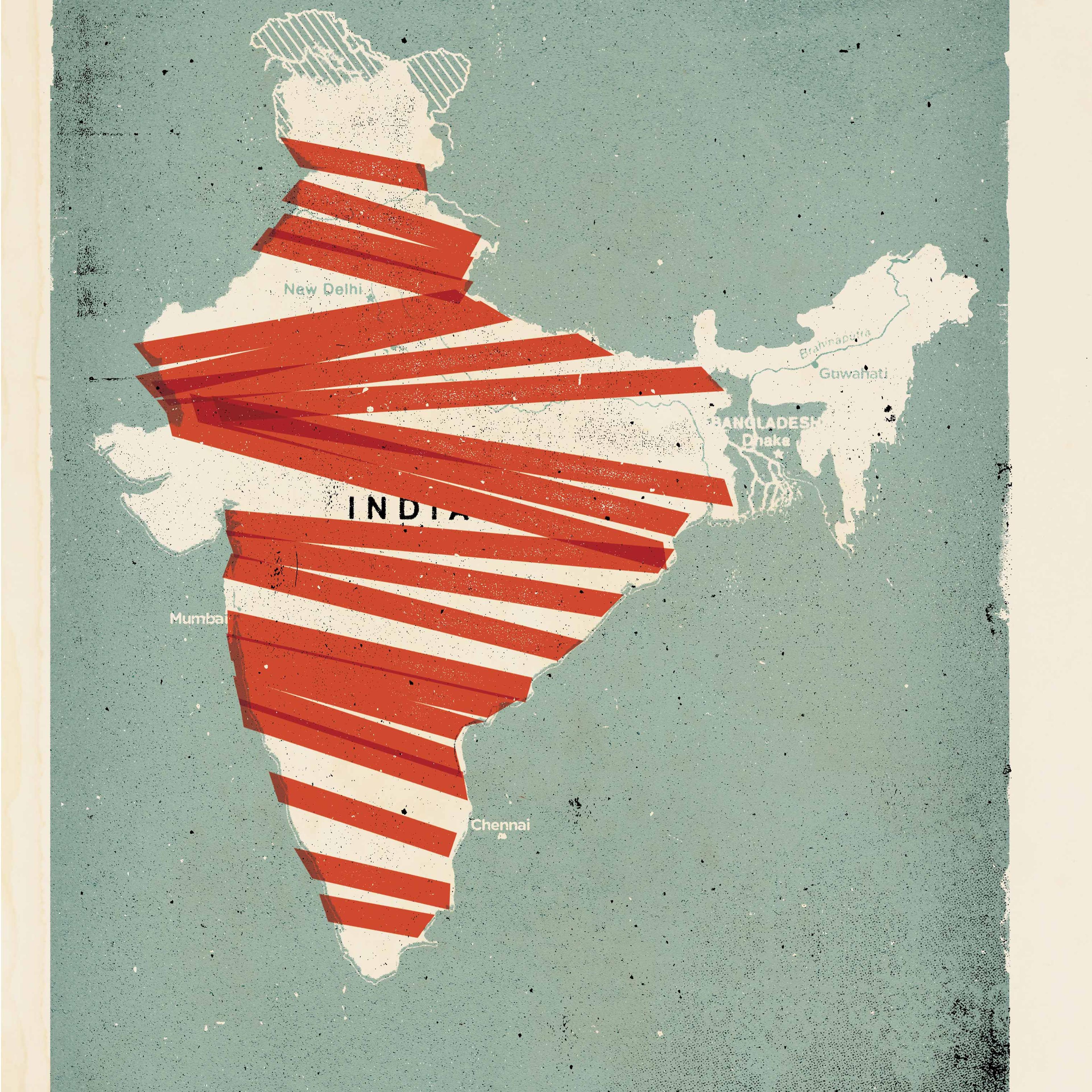 India Illustration by Concepción Studios for TIME