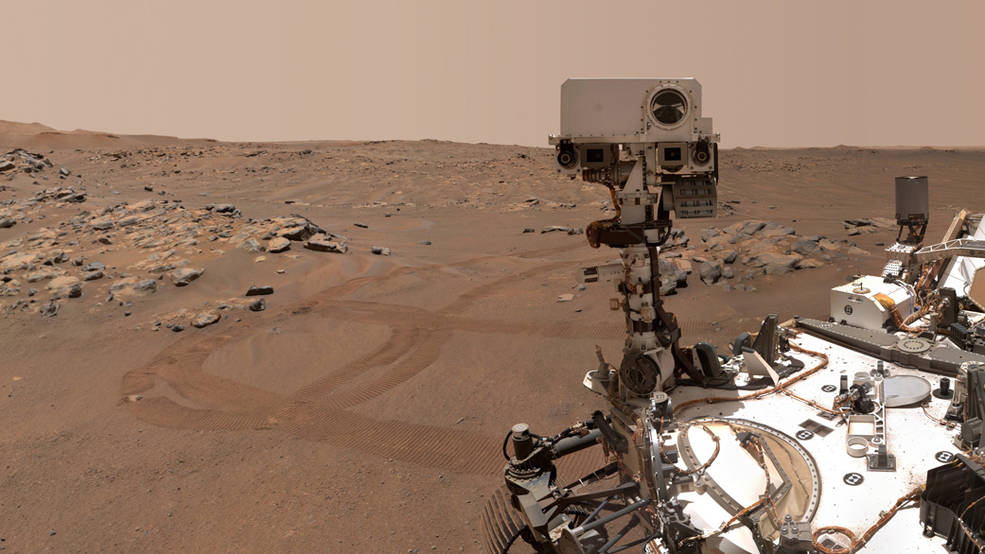 The Perseverance rover explores Jezero crater. The soil could yield to clues to Martian biology