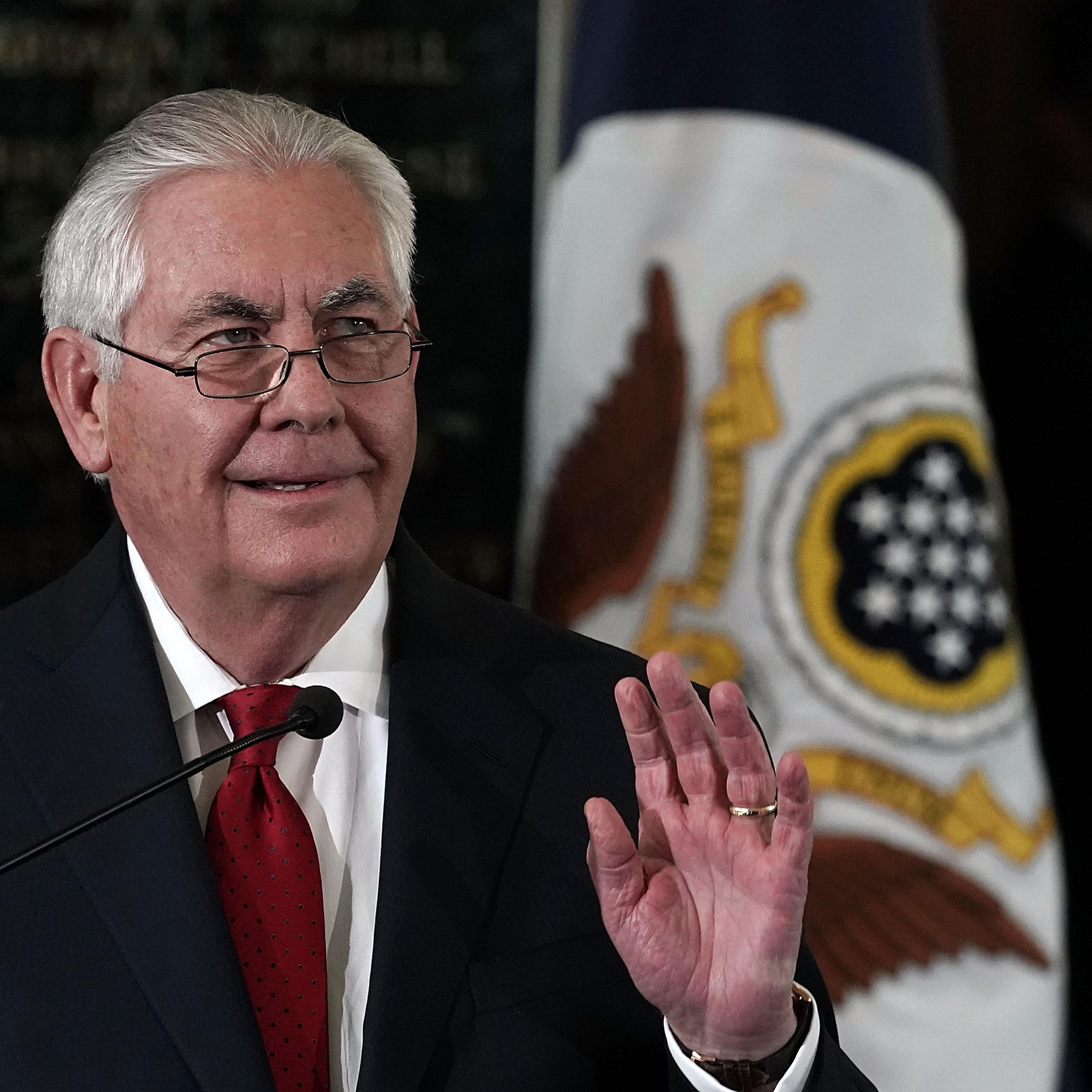 Outgoing Secretary Of State Rex Tillerson Delivers Farewell Remarks At The State Department
