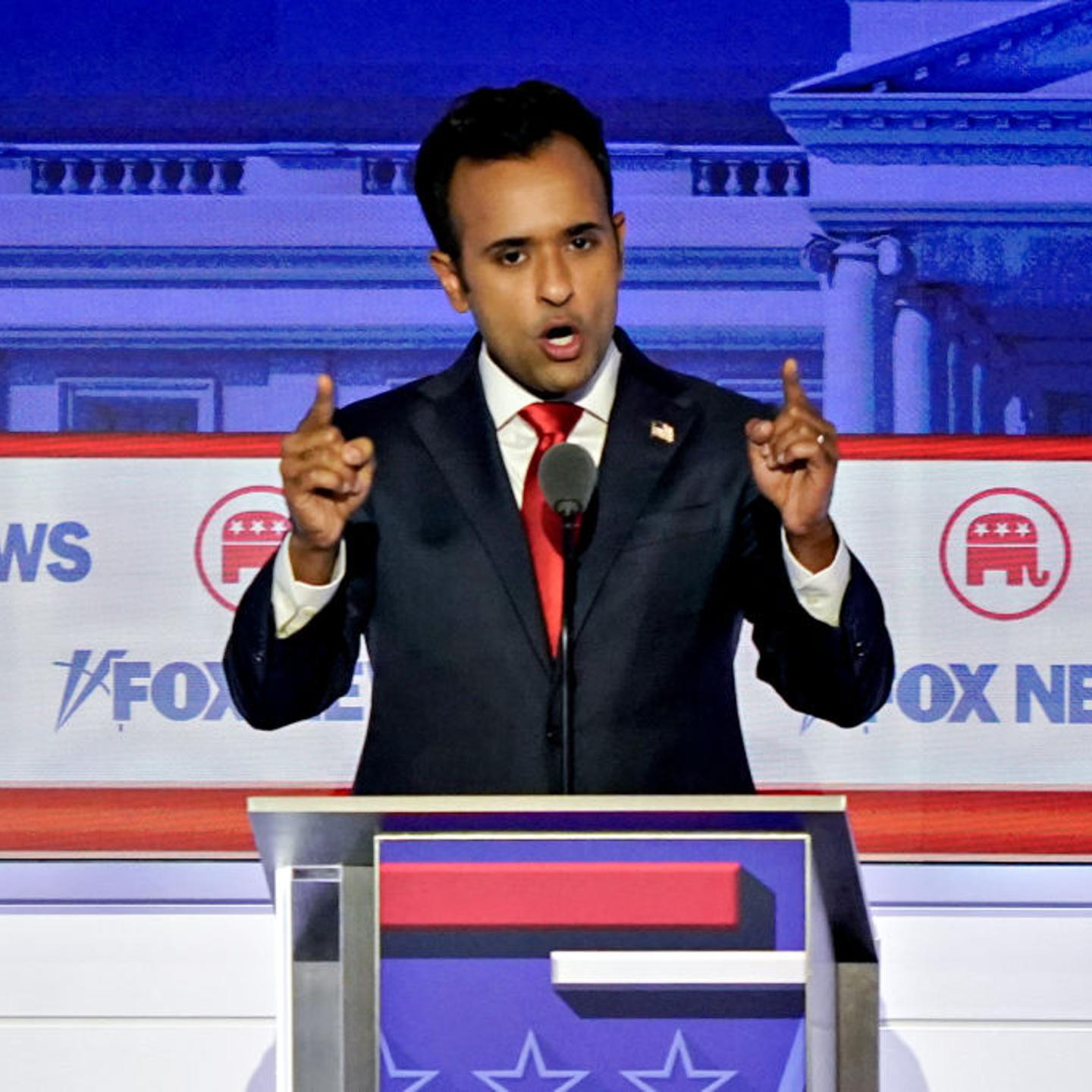 Vivek Ramaswamy at the First Republican Primary Debate