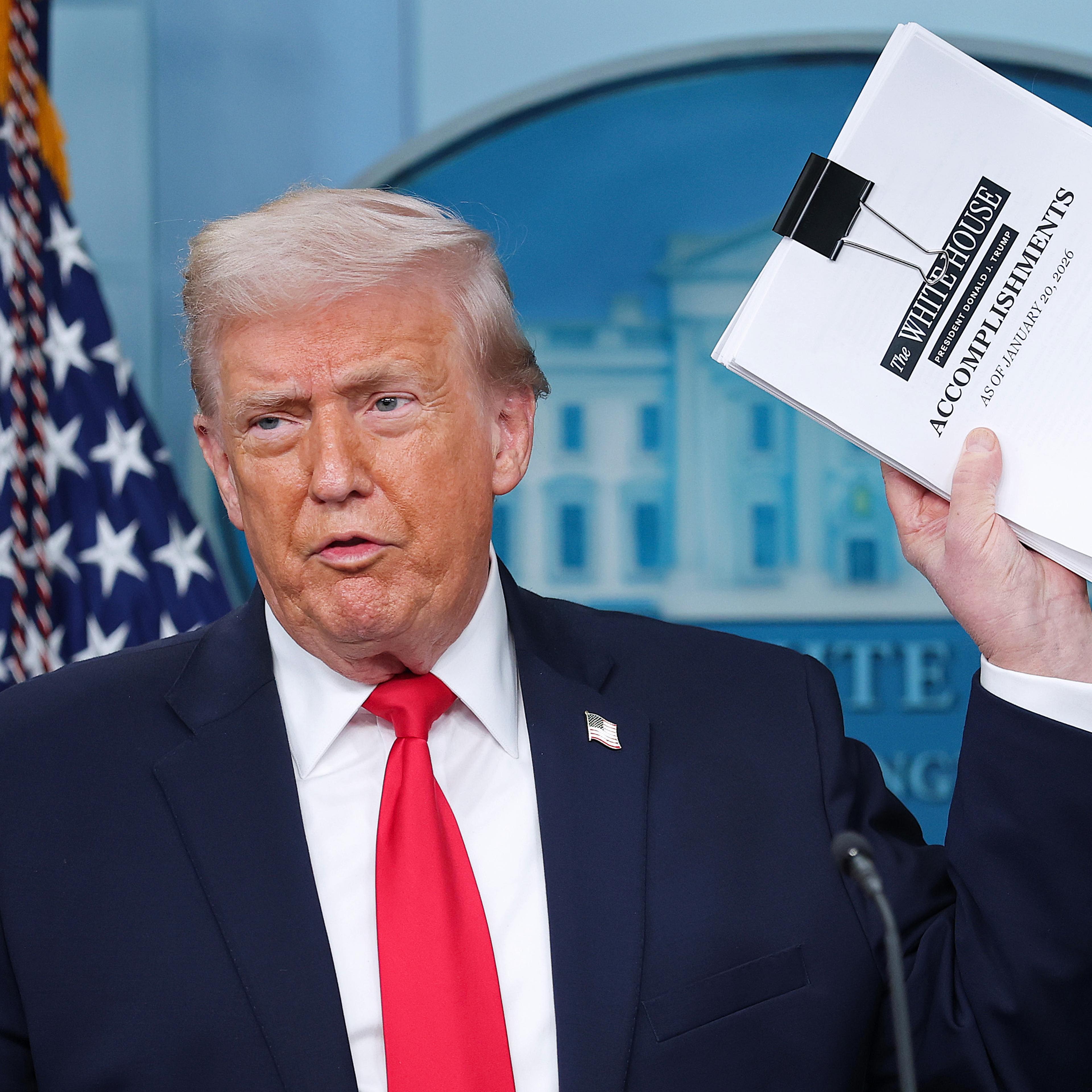 Press Secretary Karoline Leavitt Holds A Briefing At The White House
