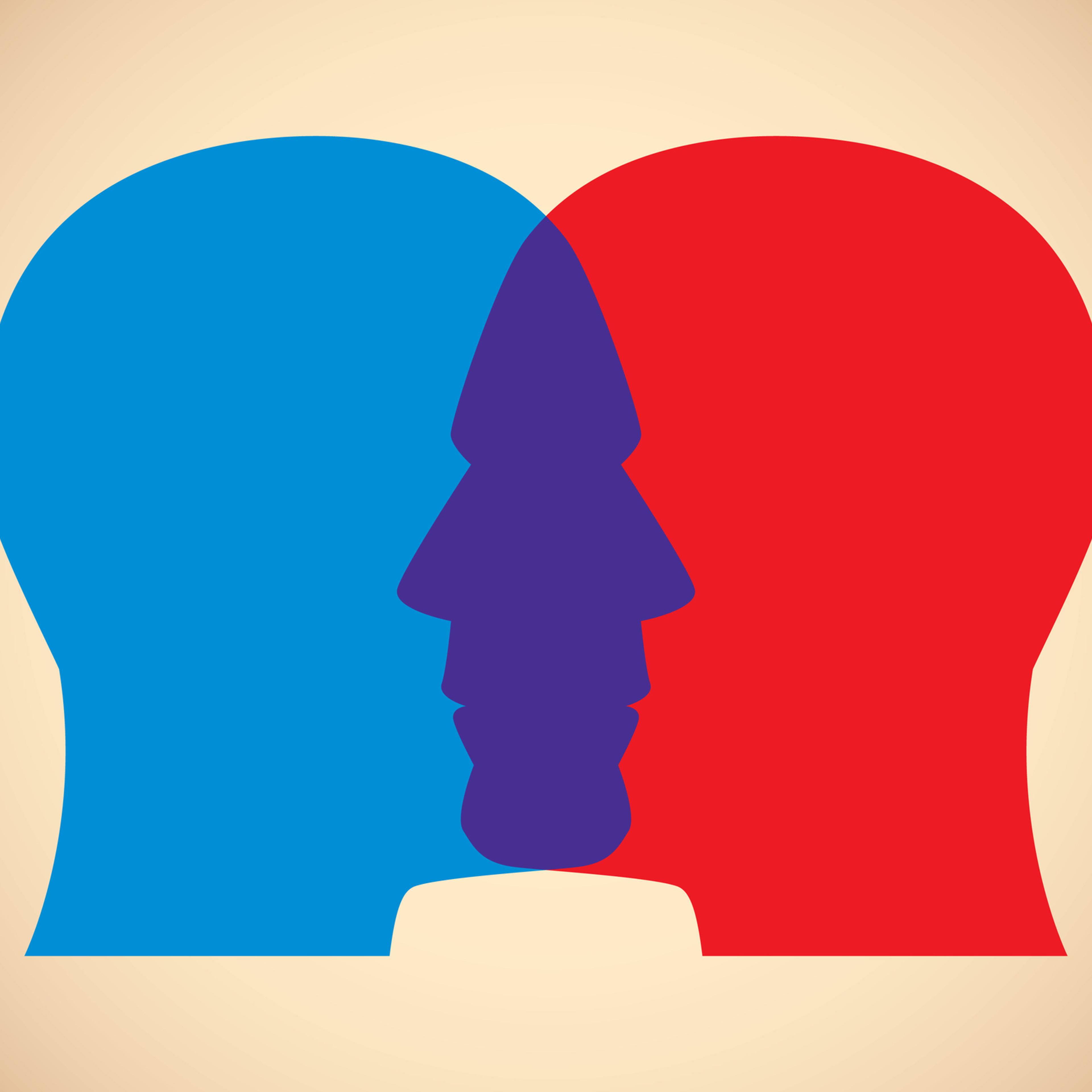 Men Faces Overlapping