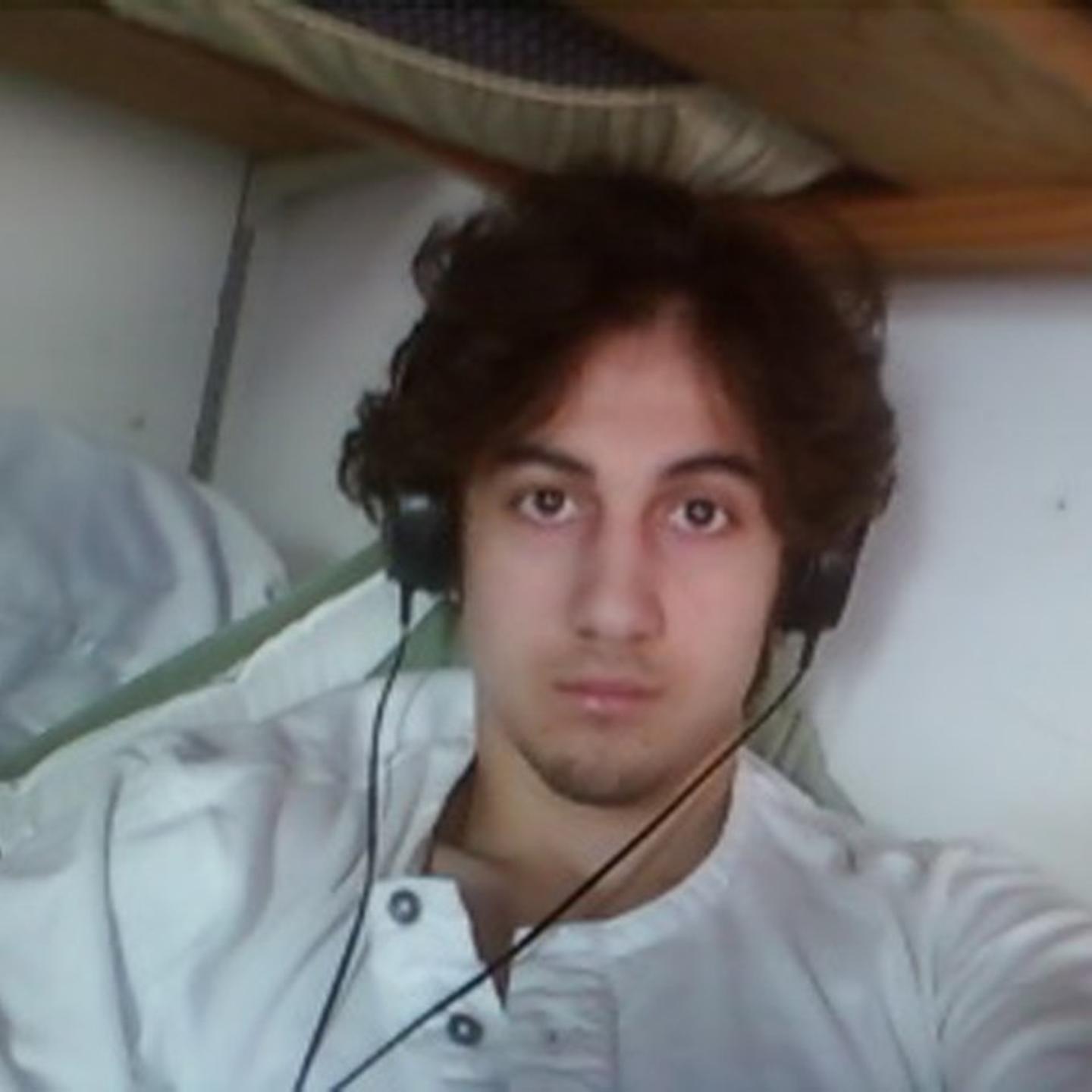 Dzhokhar Tsarnaev is pictured in this photo presented as evidence by the U.S. Attorney's Office in Boston on March 23, 2015.