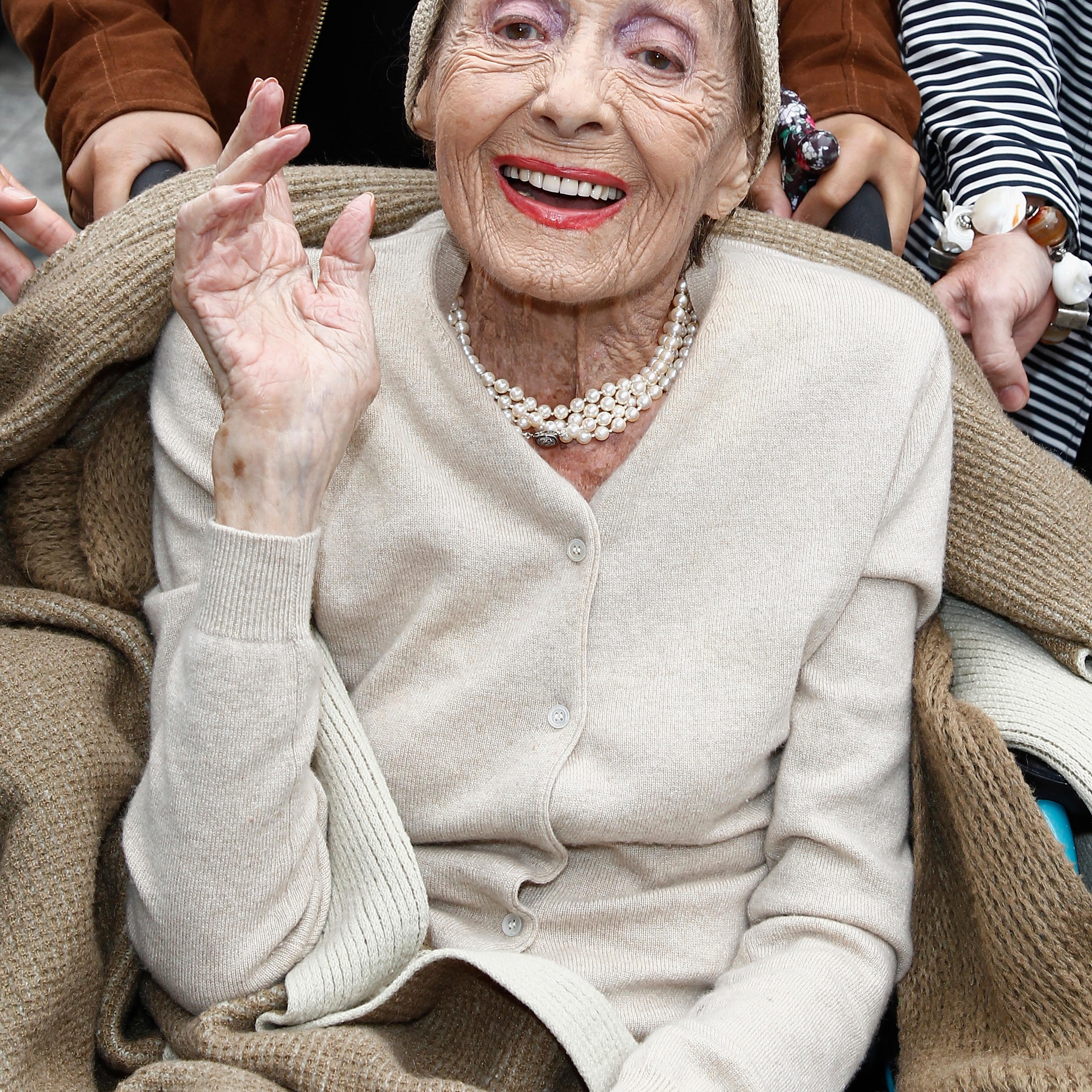 Luise Rainer at a ceremony with a Star on the Berlin Walk of Fame in Berlin, Germany on Sep. 5, 2011.