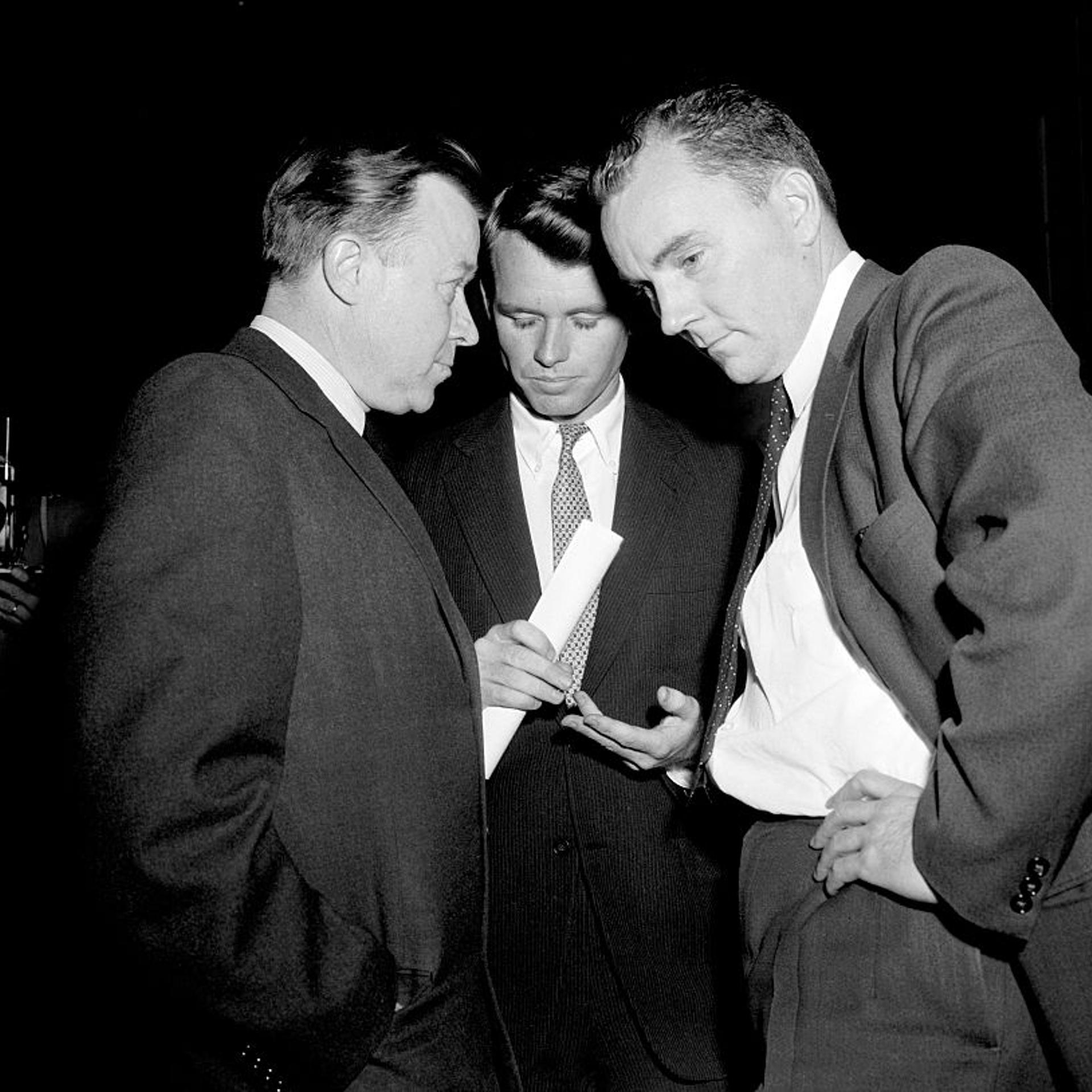 Walter Reuther with Robert Kennedy and Jack Conway
