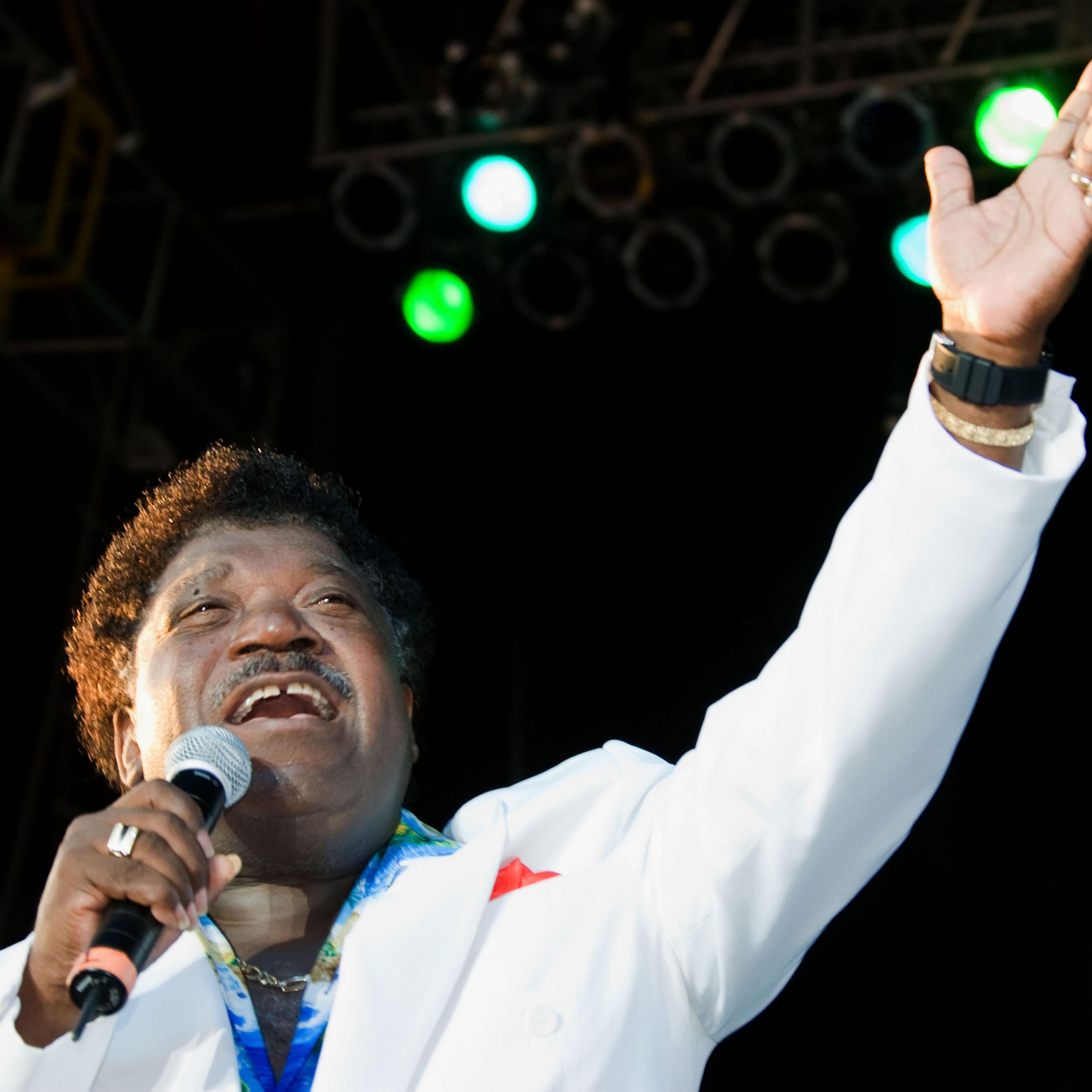 Percy Sledge performs at ''Rock 'N' Roll Reunion XXVIII'' on the Grandstand stage at the Iowa State Fair on Aug. 11, 2007.