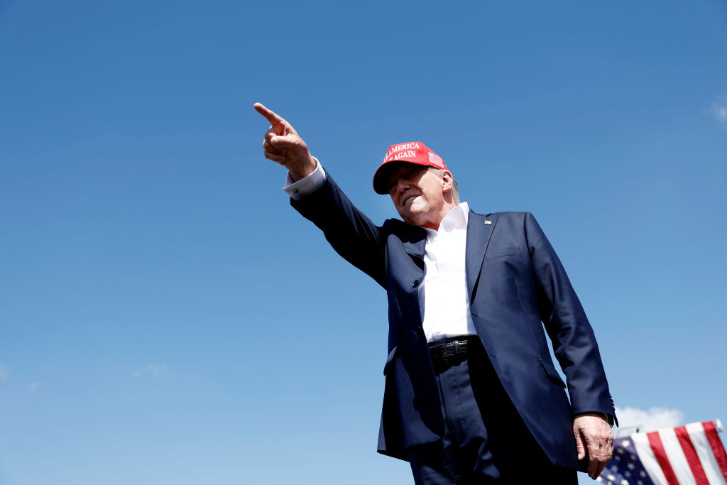 Former President Donald Trump Holds Campaign Rally In Chesapeake, Virginia
