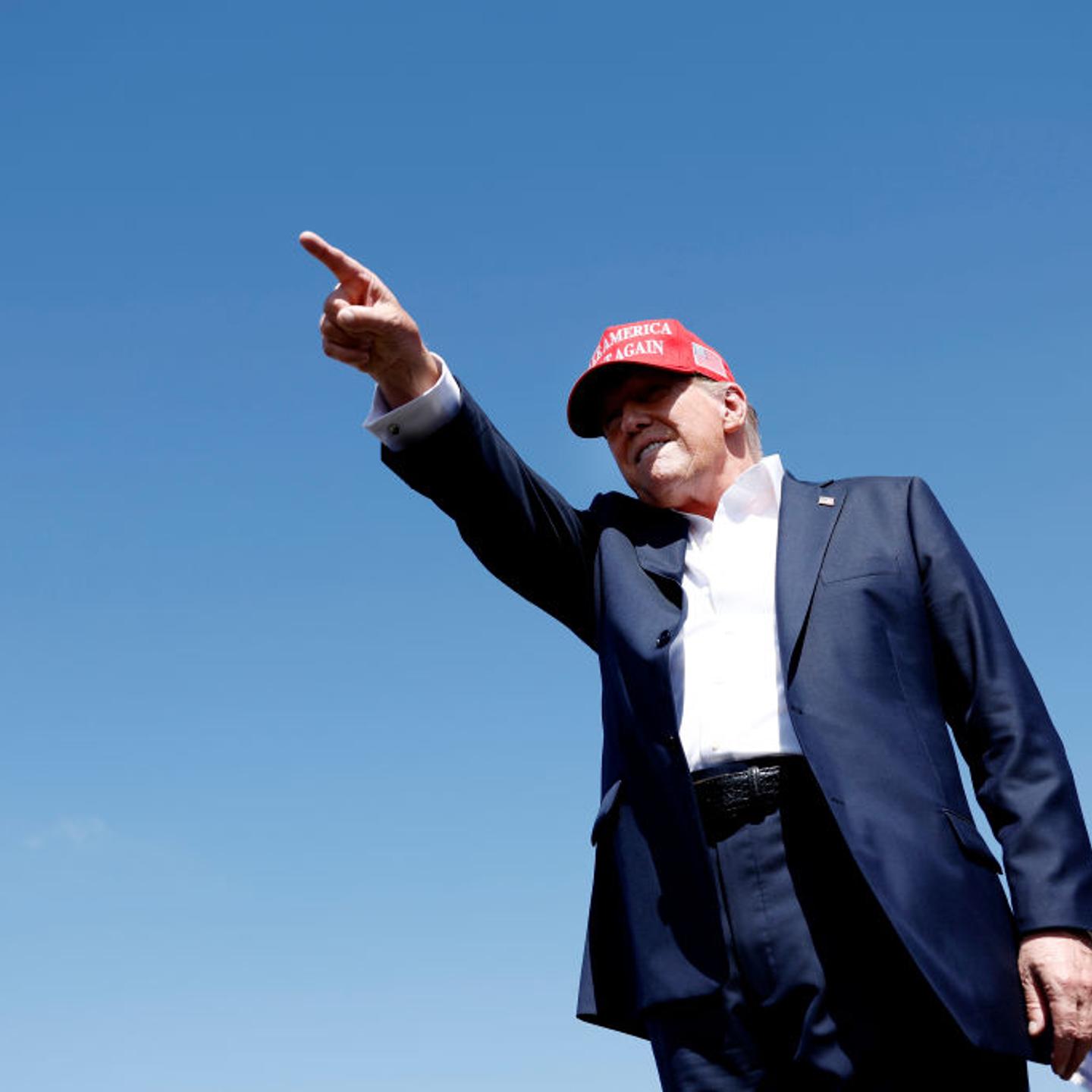 Former President Donald Trump Holds Campaign Rally In Chesapeake, Virginia