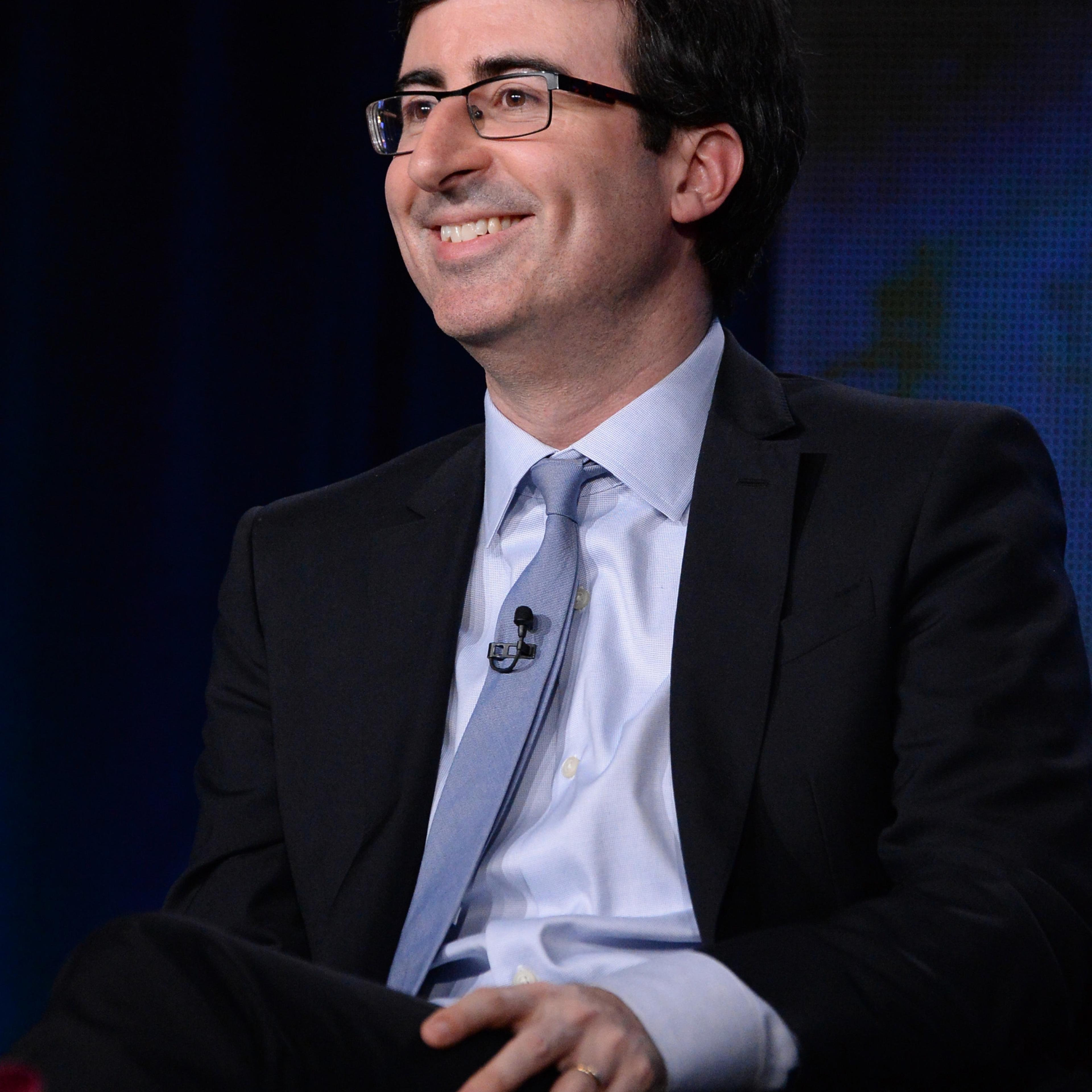 John Oliver speaks onstage during the HBO Winter 2014 TCA Panel at The Langham Huntington Hotel and Spa on Jan. 9, 2014 in Pasadena, Calif.
