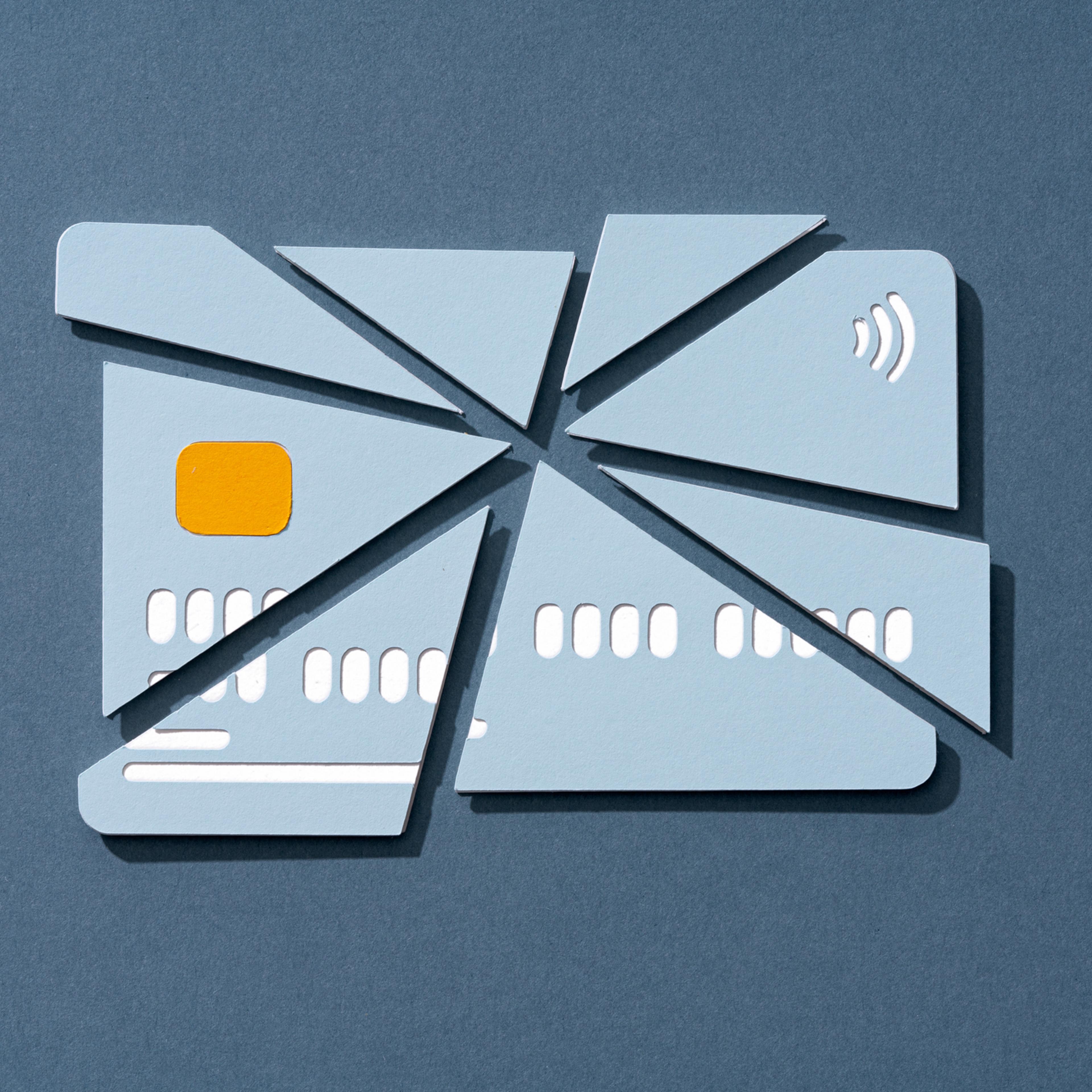 Cracked Credit Card