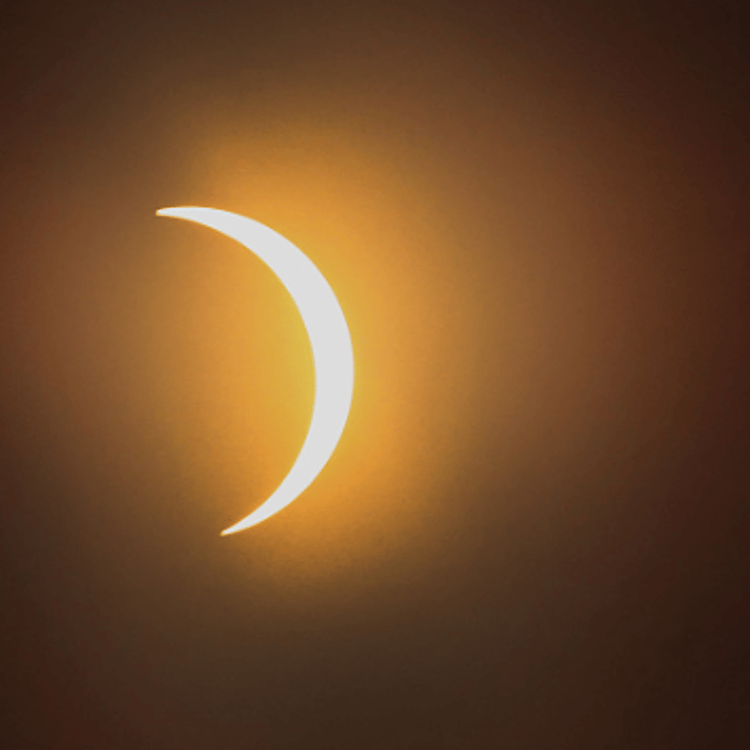 The moon eclipses the sun above the campus of Southern Illinois University on August 21, 2017 in Carbondale, Illinois.