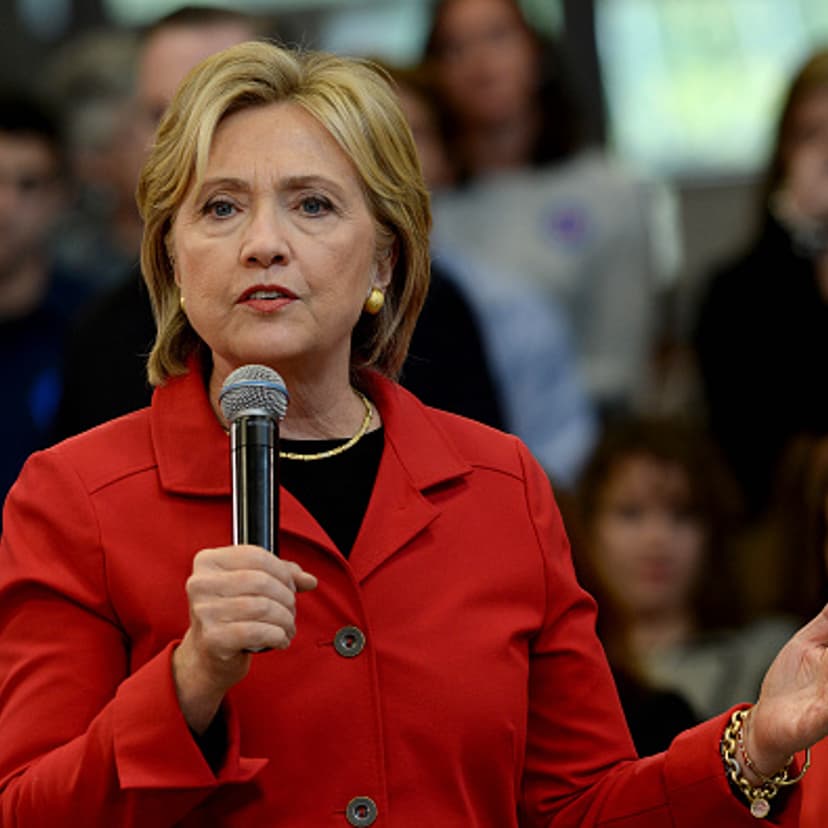 Democratic Presidential candidate Hillary Clinton speaks at a town hall event at Manchester Community College October 5, 2015 in Manchester, New Hampshire.