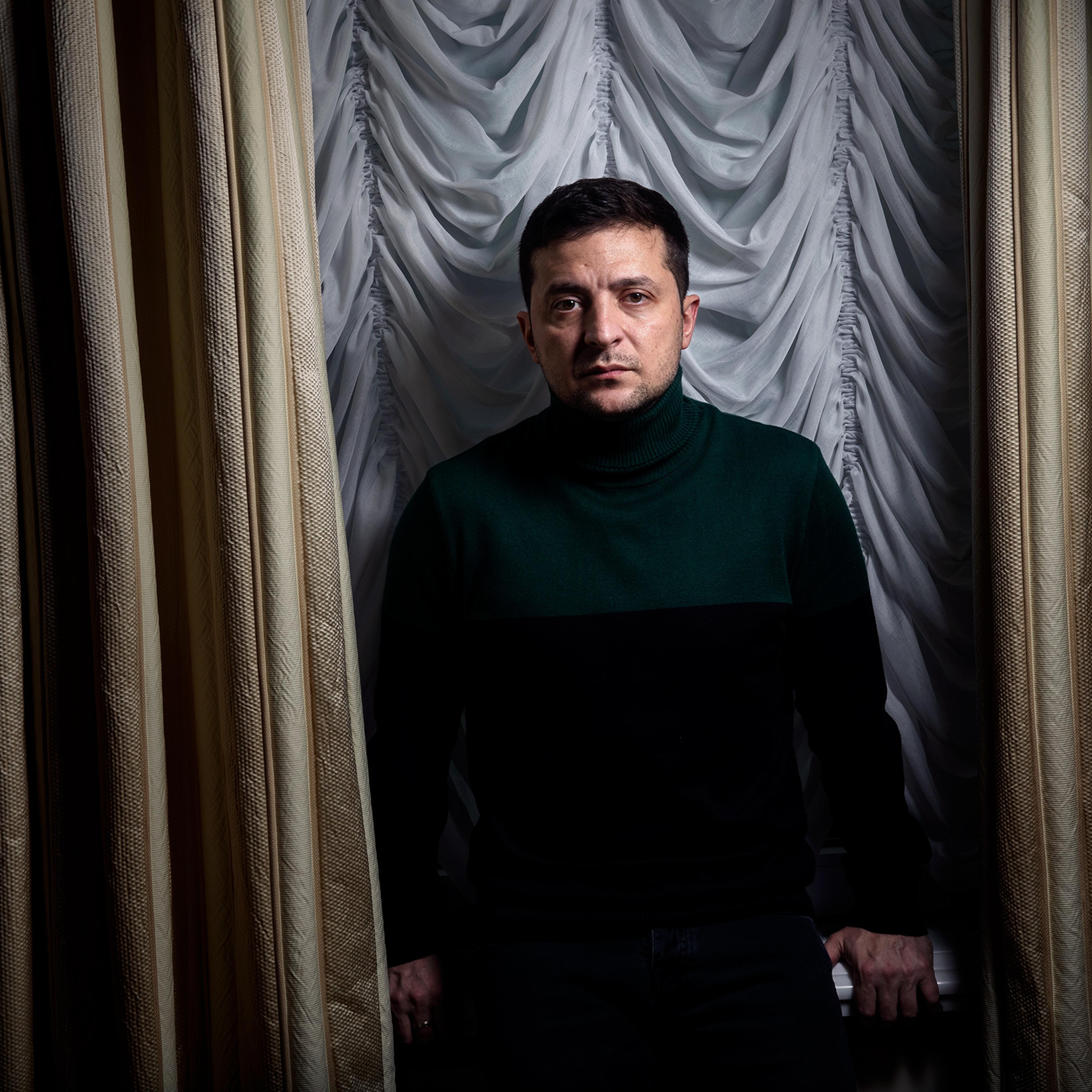 Zelensky on Nov. 30 in his Kyiv office, which he likens to a “fortress that I just want to escape”