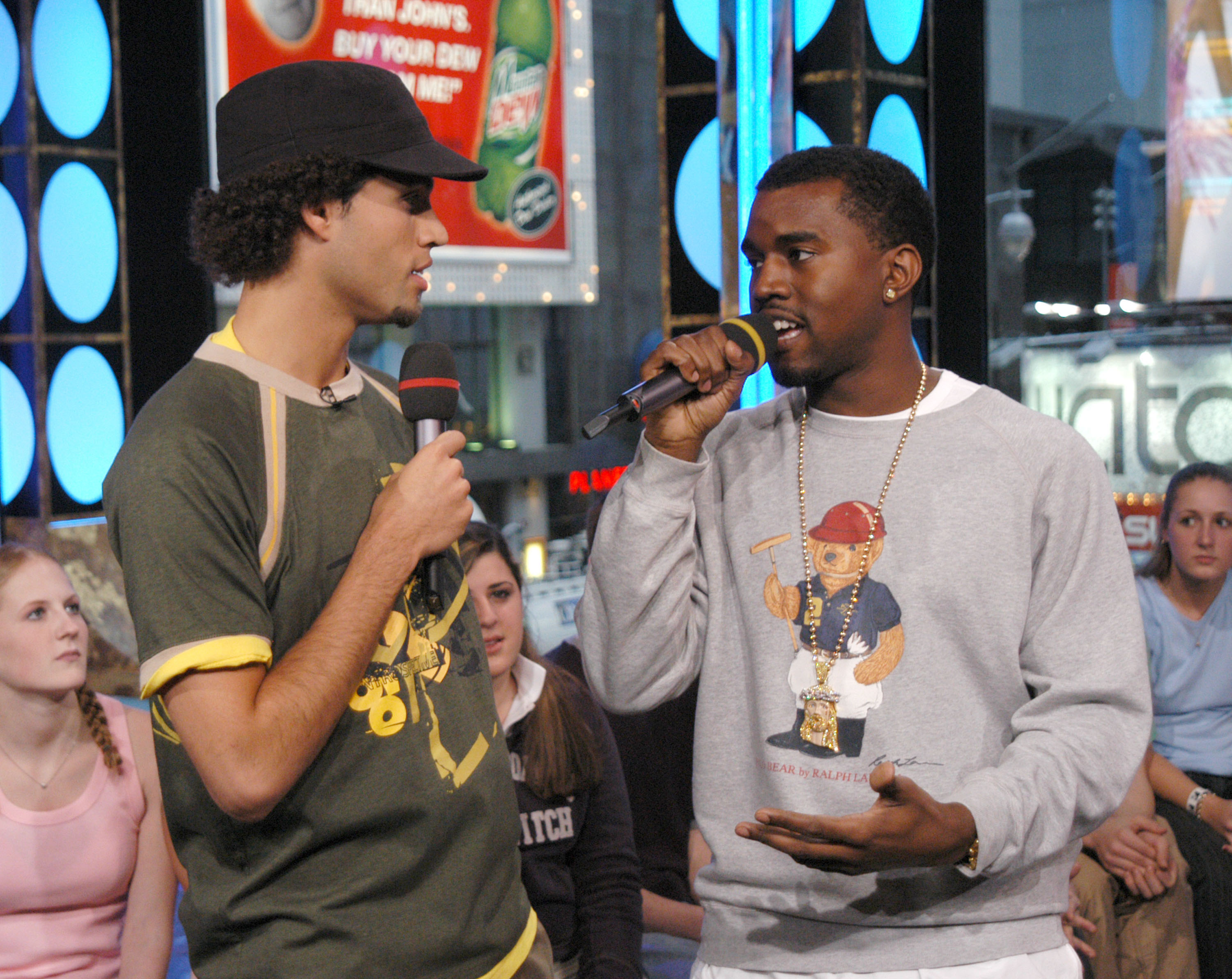 Kanye West and J-Kwon Visit MTV's "TRL" - March 31, 2004