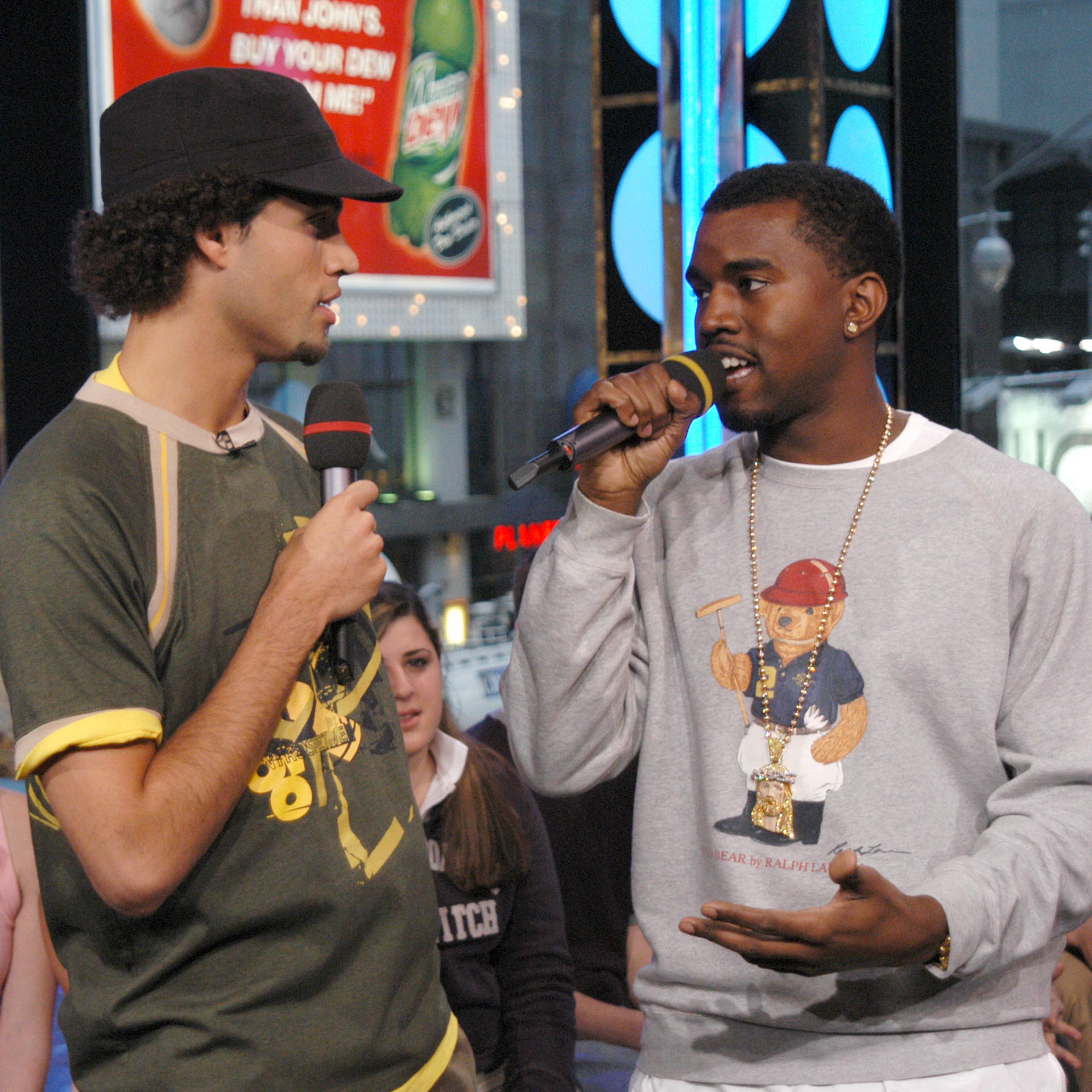 Kanye West and J-Kwon Visit MTV's "TRL" - March 31, 2004