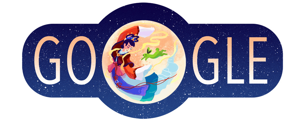 Google Doodle marking the 2016 Mid-Autumn Festival celebrated around East Asia
