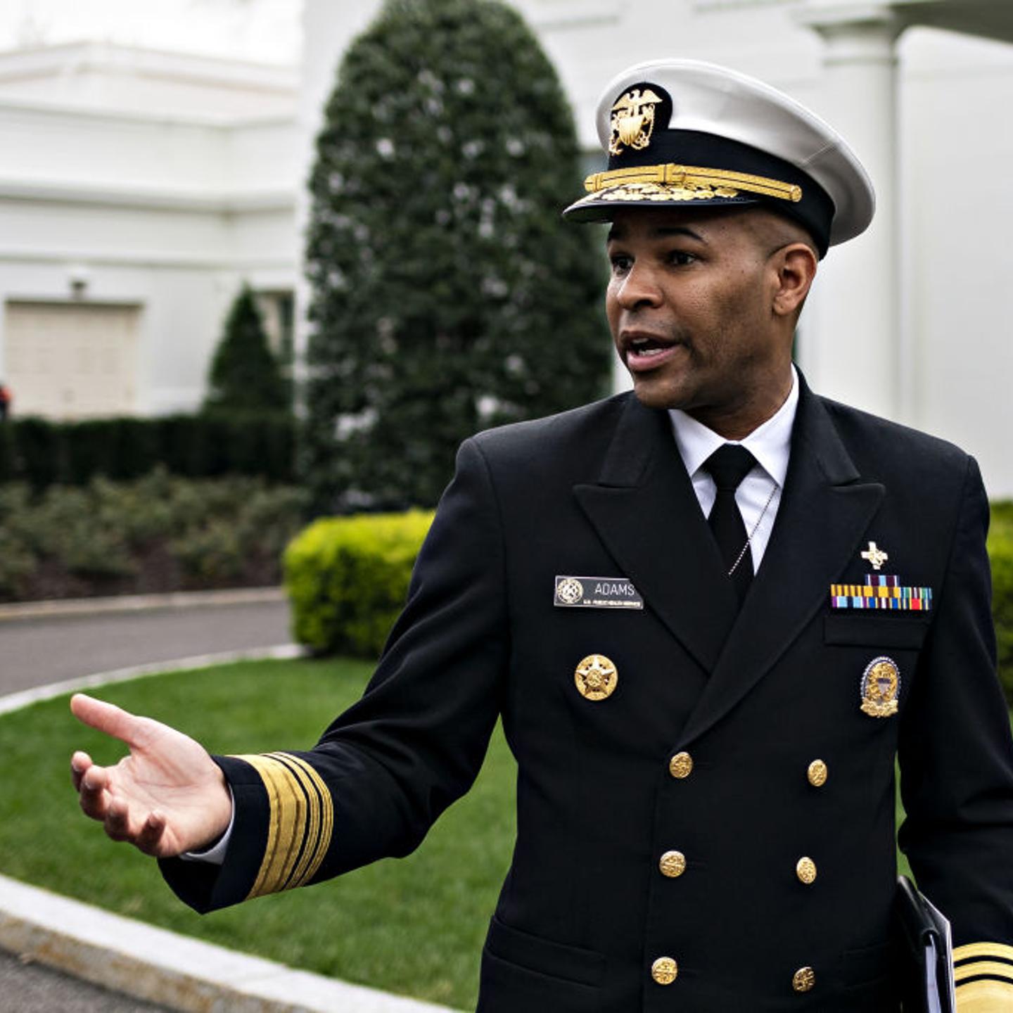 Vice Admiral Jerome Adams U.S. Surgeon General Speaks At The White House