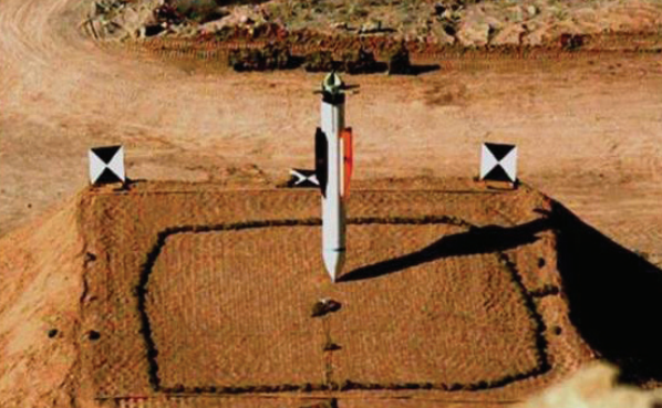 The Massive Ordnance Penetrator hits a test target.
