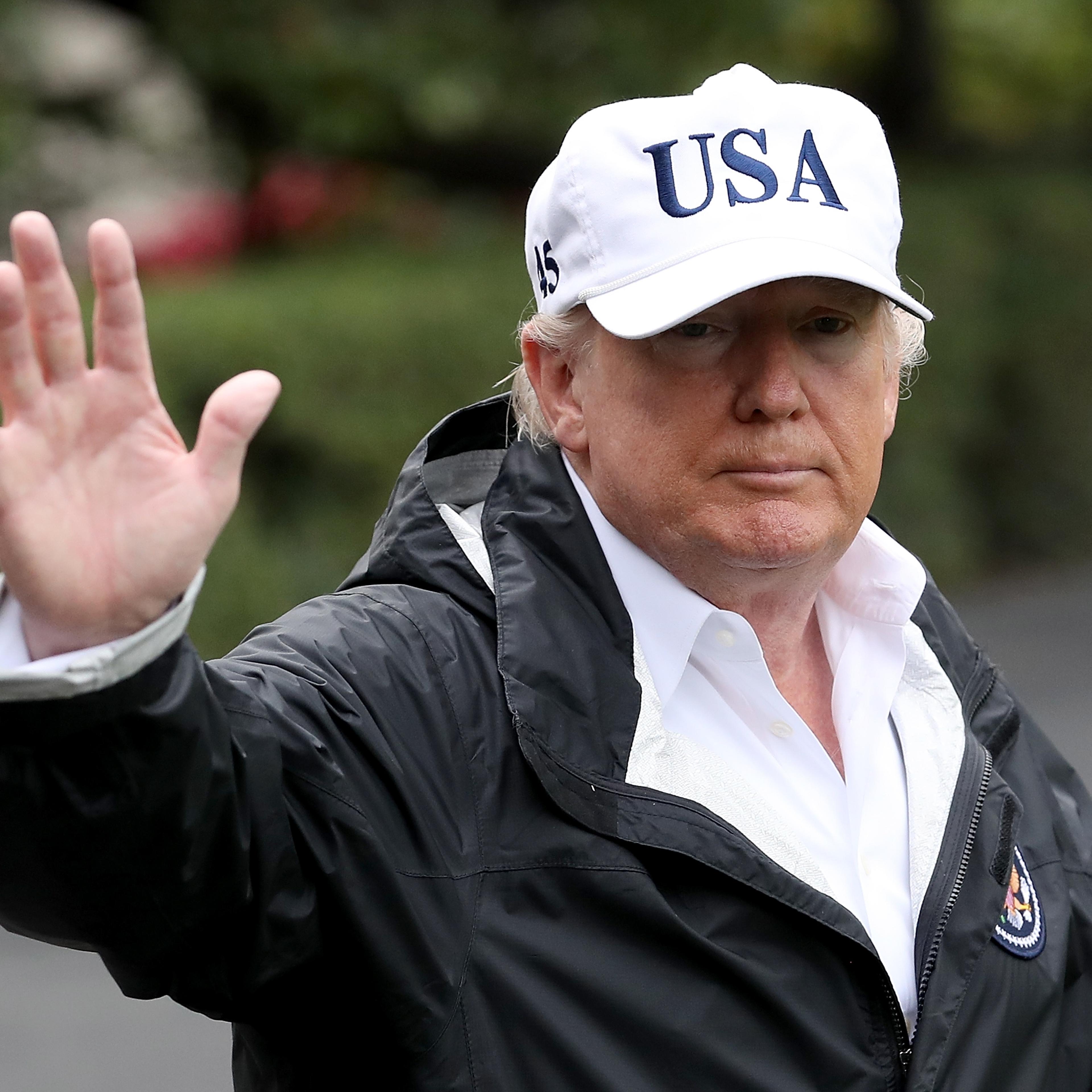 President Trump Departs White House For Florida