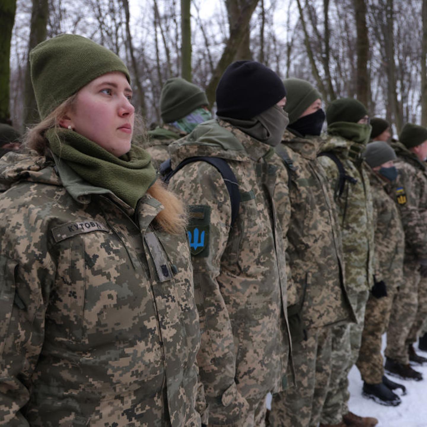 Volunteer Defence Unit Trains In Kyiv