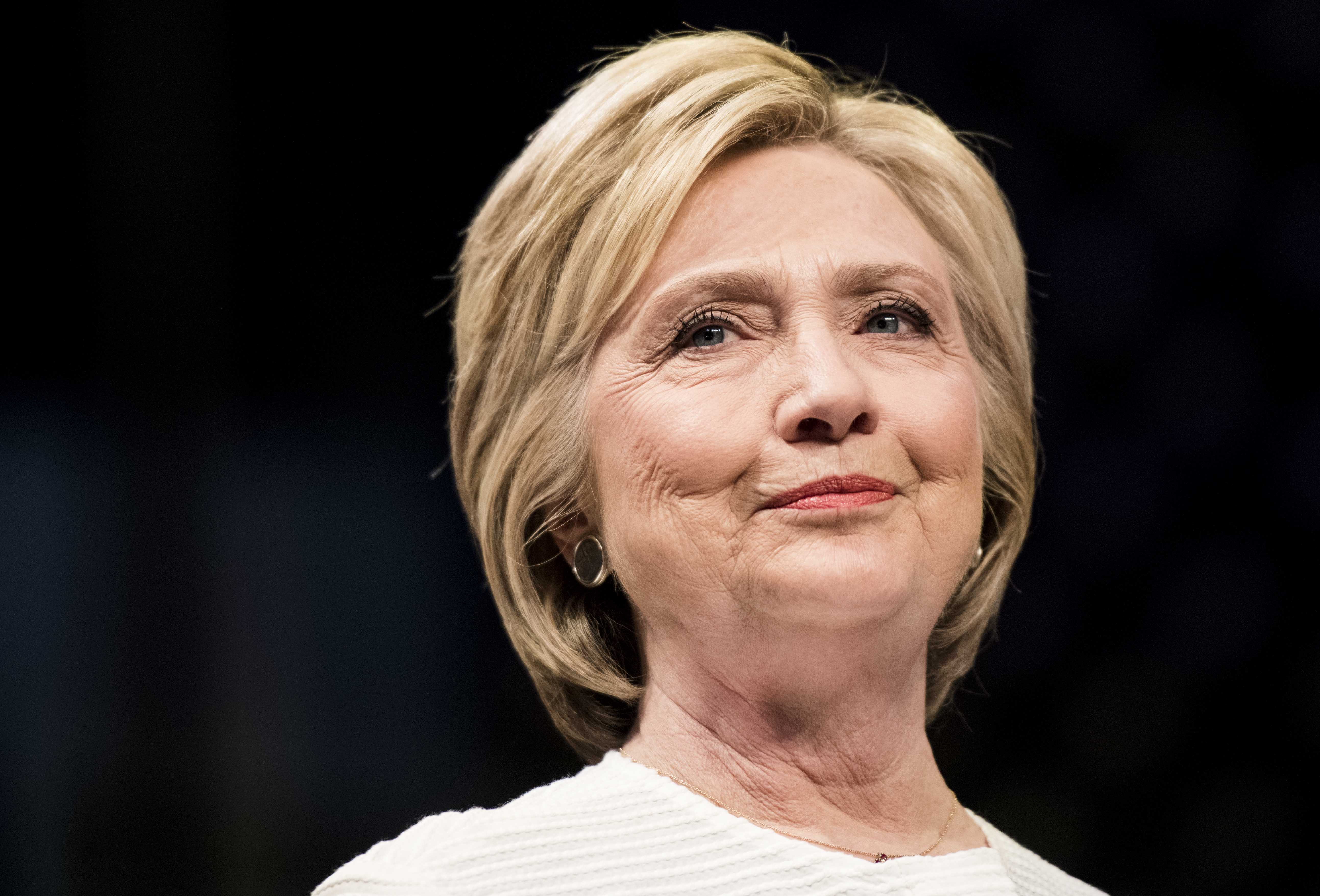 Democratic Candidate for President former Secretary of State Hillary Clinton