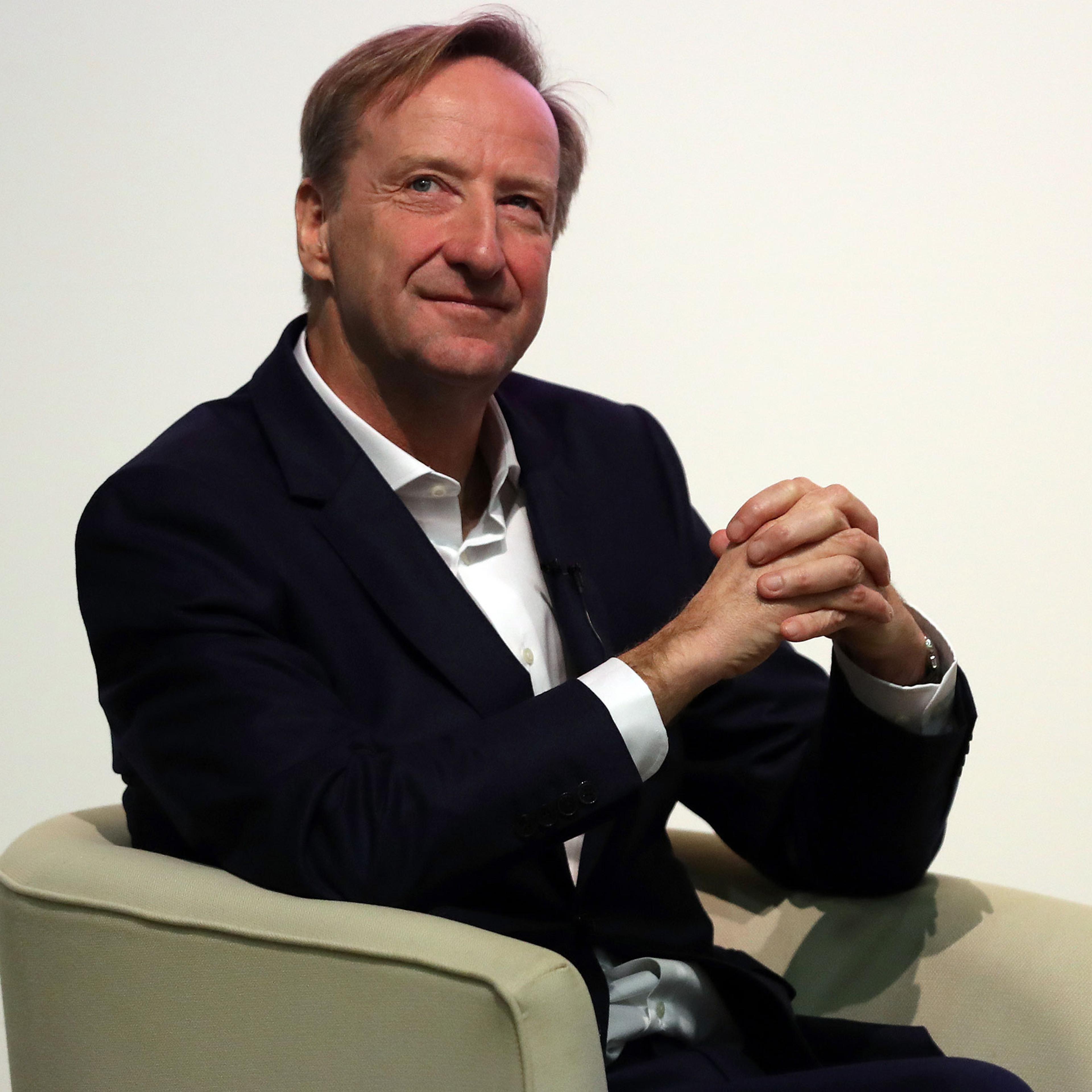Alex Younger at a talk at University of St Andrews in Scotland on Dec. 3, 2018.
