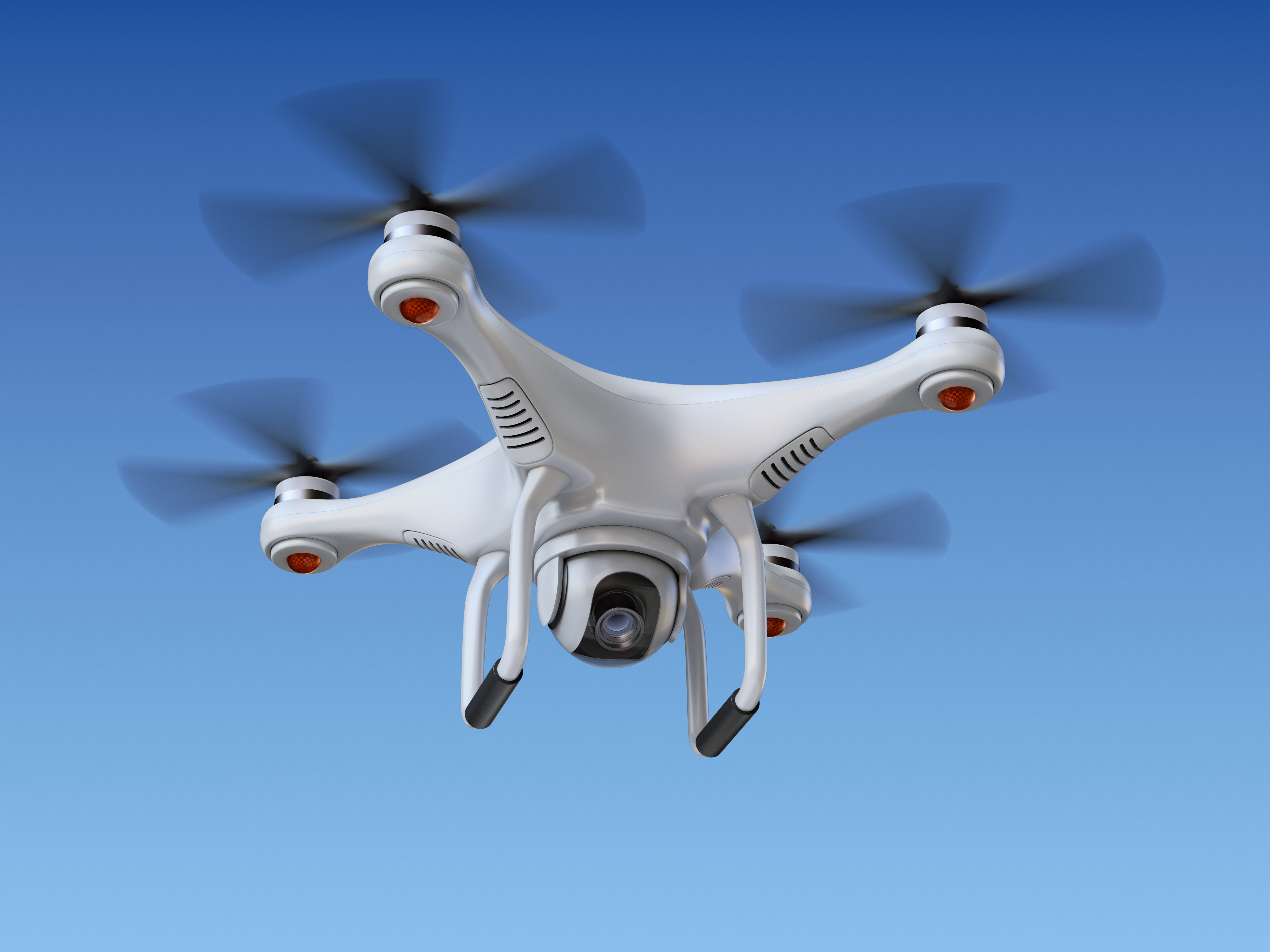 Quadrocopter drone with the camera