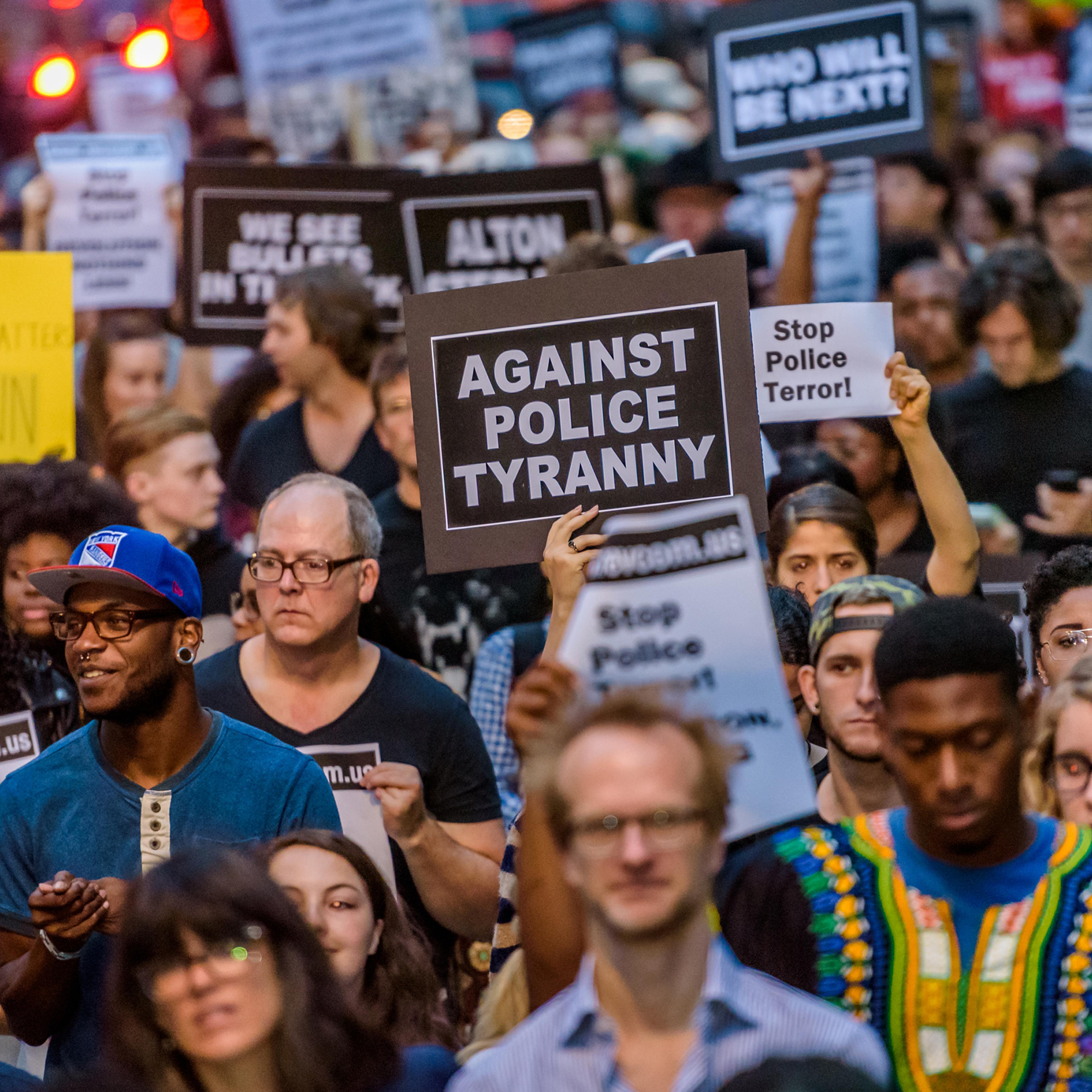 For the third day in a row the Black Lives Matter movement took the streets of New York to protest police brutality in the aftermath of the release of the security camera video capturing the death of Delrawn Small contradicting the NYPD story spread on t
