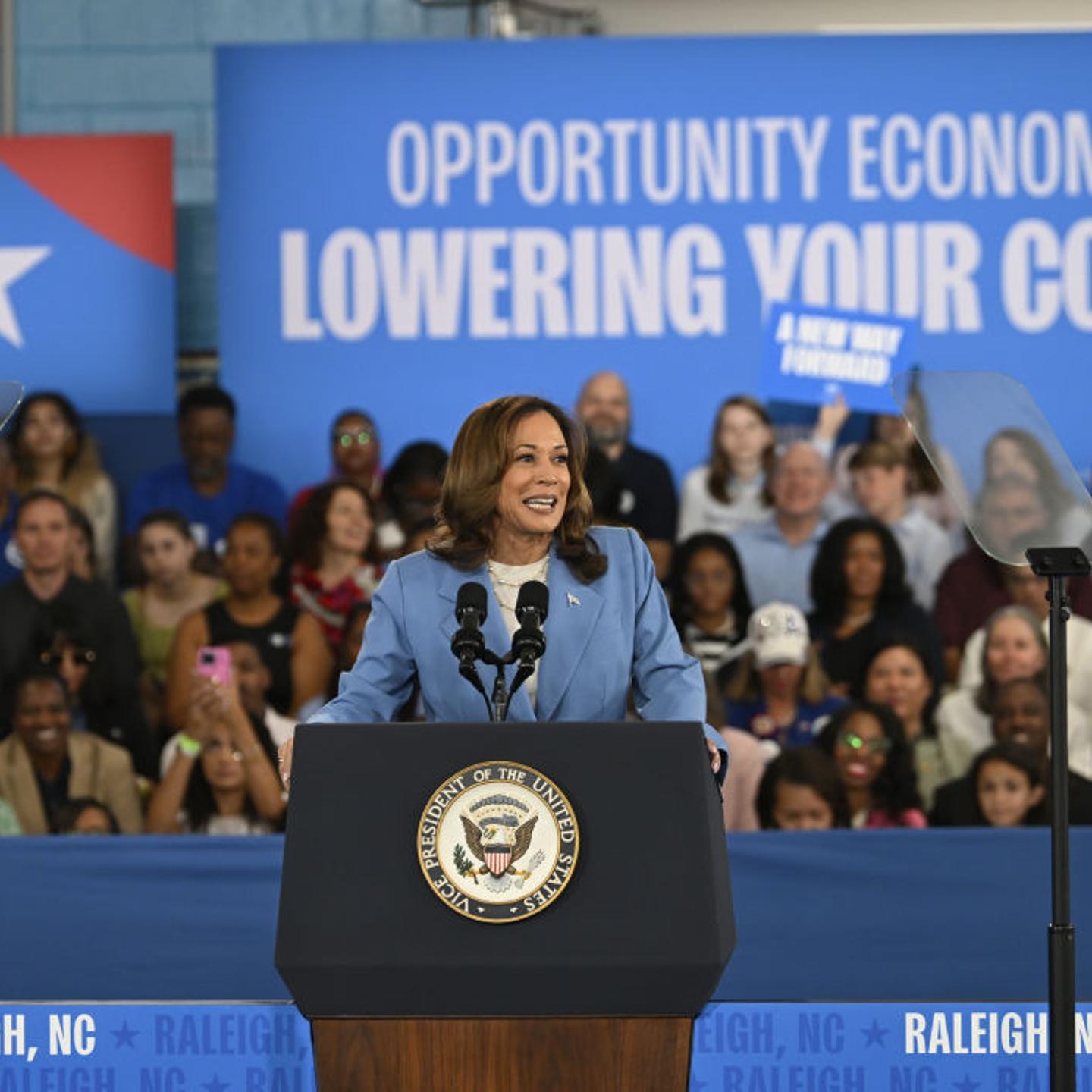 Vice President and assumptive presidential candidate Kamala Harris in North Karolina