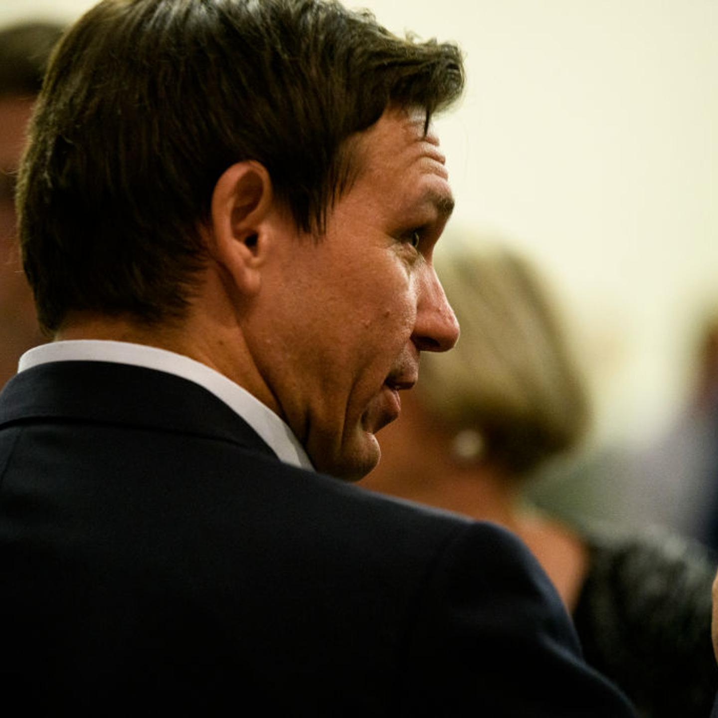 Florida Governor Ron DeSantis Attends Iowa GOP Reception In Cedar Rapids