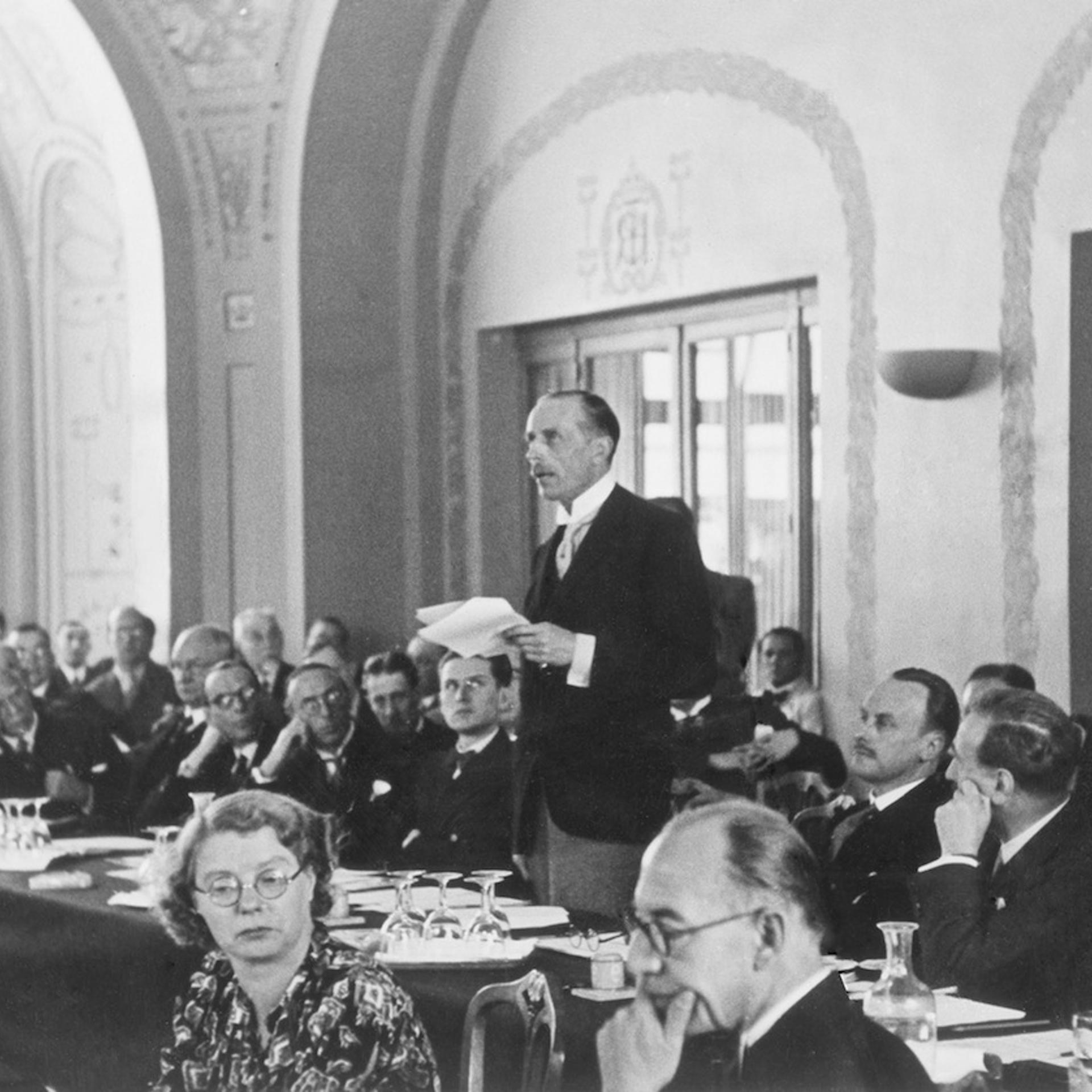 Evian-les-Bains/ Lake Geneva: International conference on jewish immigrants from Germany