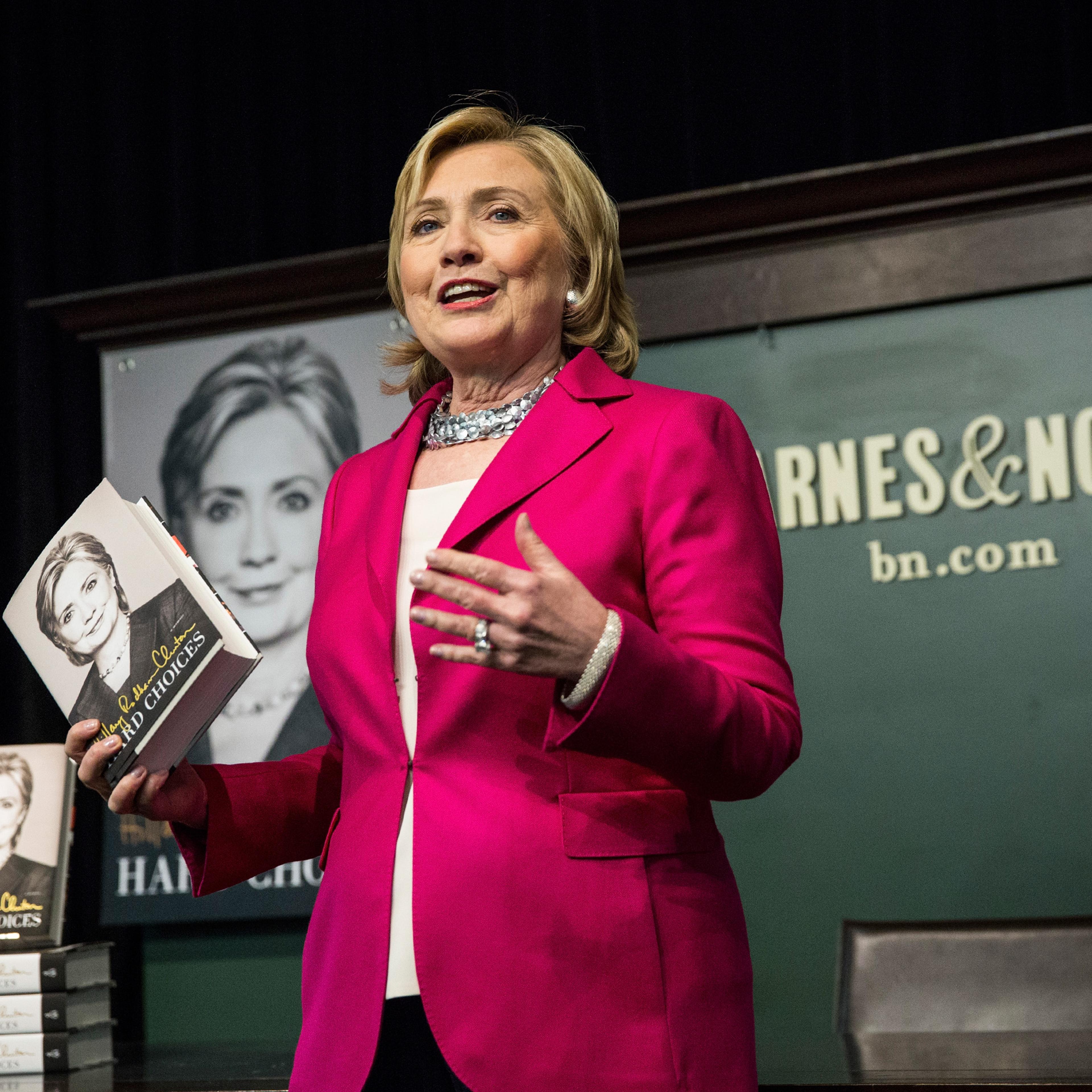 Hillary Clinton Reads From Her New Memoir In New York City
