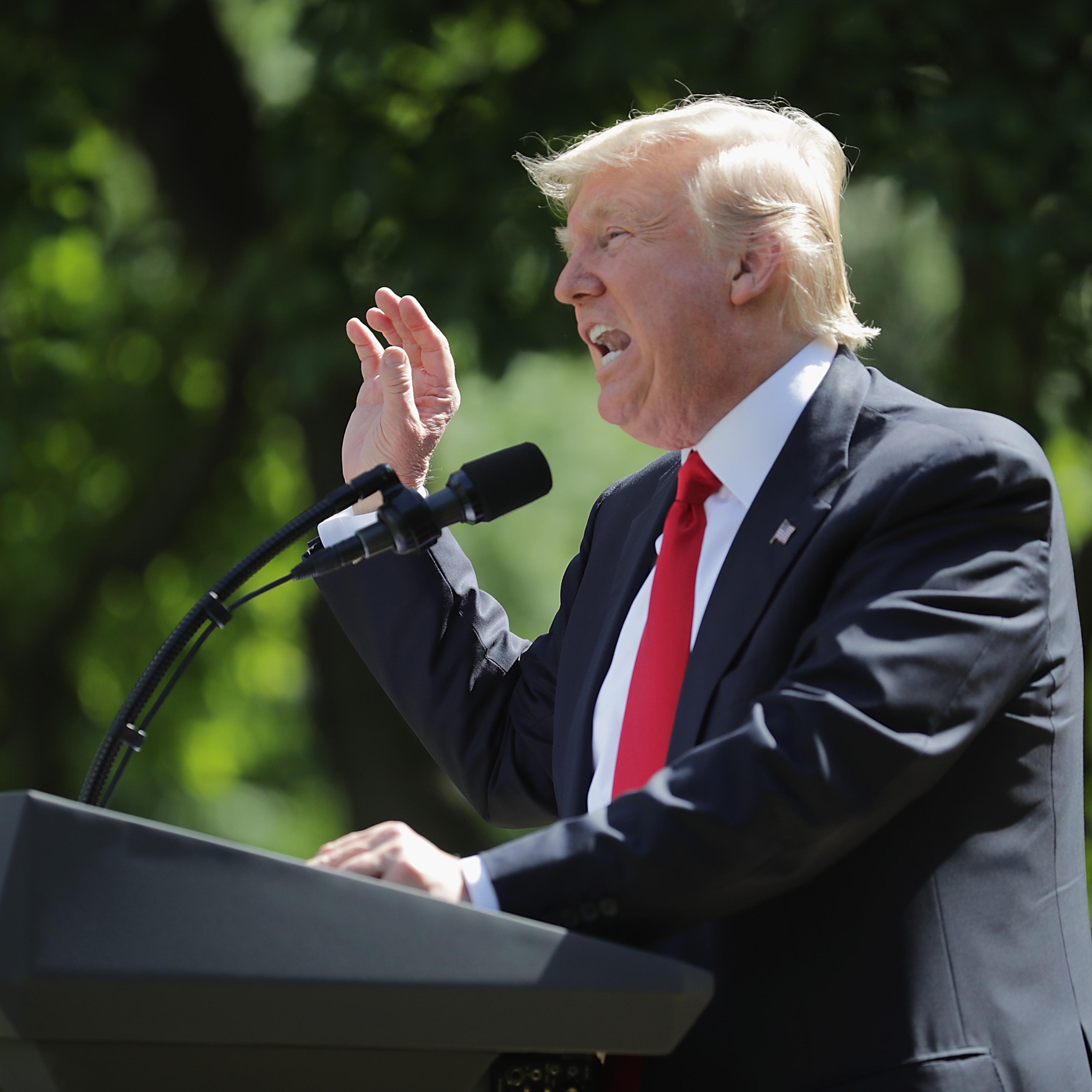 President Donald Trump Makes Statement On Paris Climate Agreement