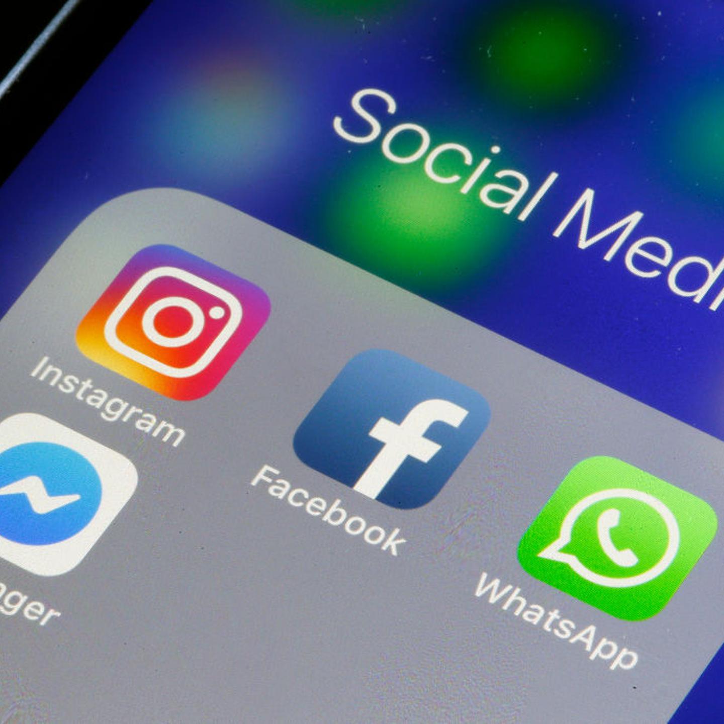Facebook, Instagram, WhatsApp : Illustration
