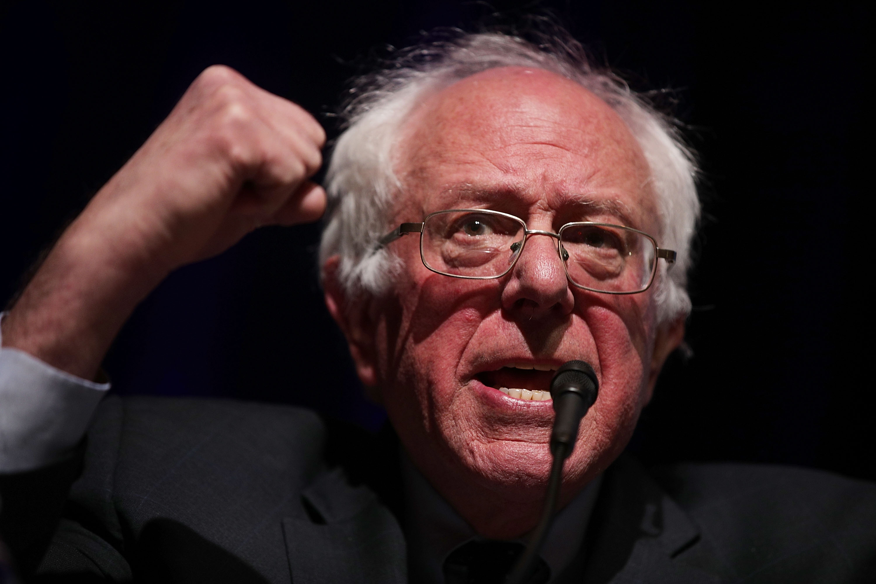 Bernie Sanders Speaks At Convention Of Anti-Trump Activists